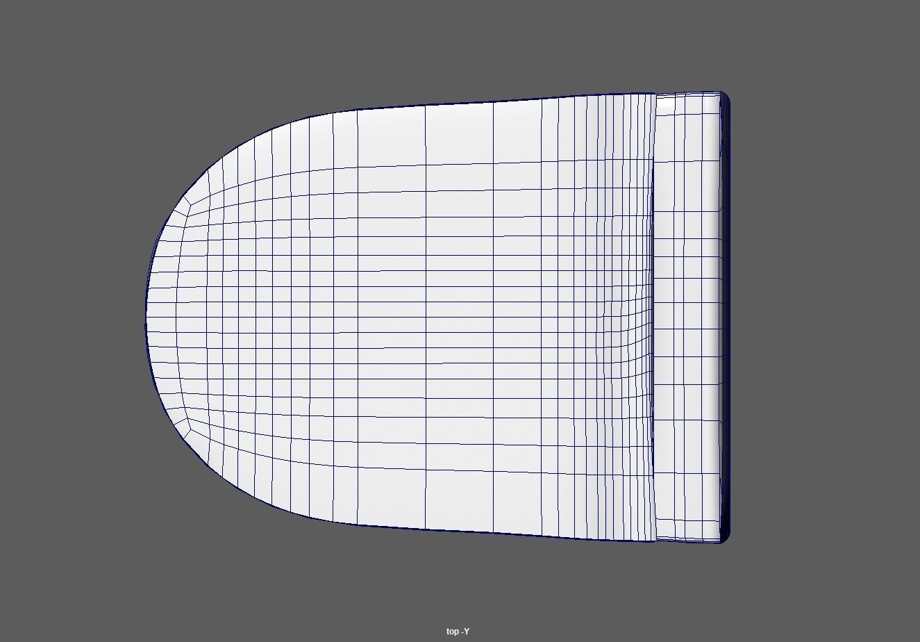 Ceramic wall hung standard toilet seat Low-poly 3D model_9