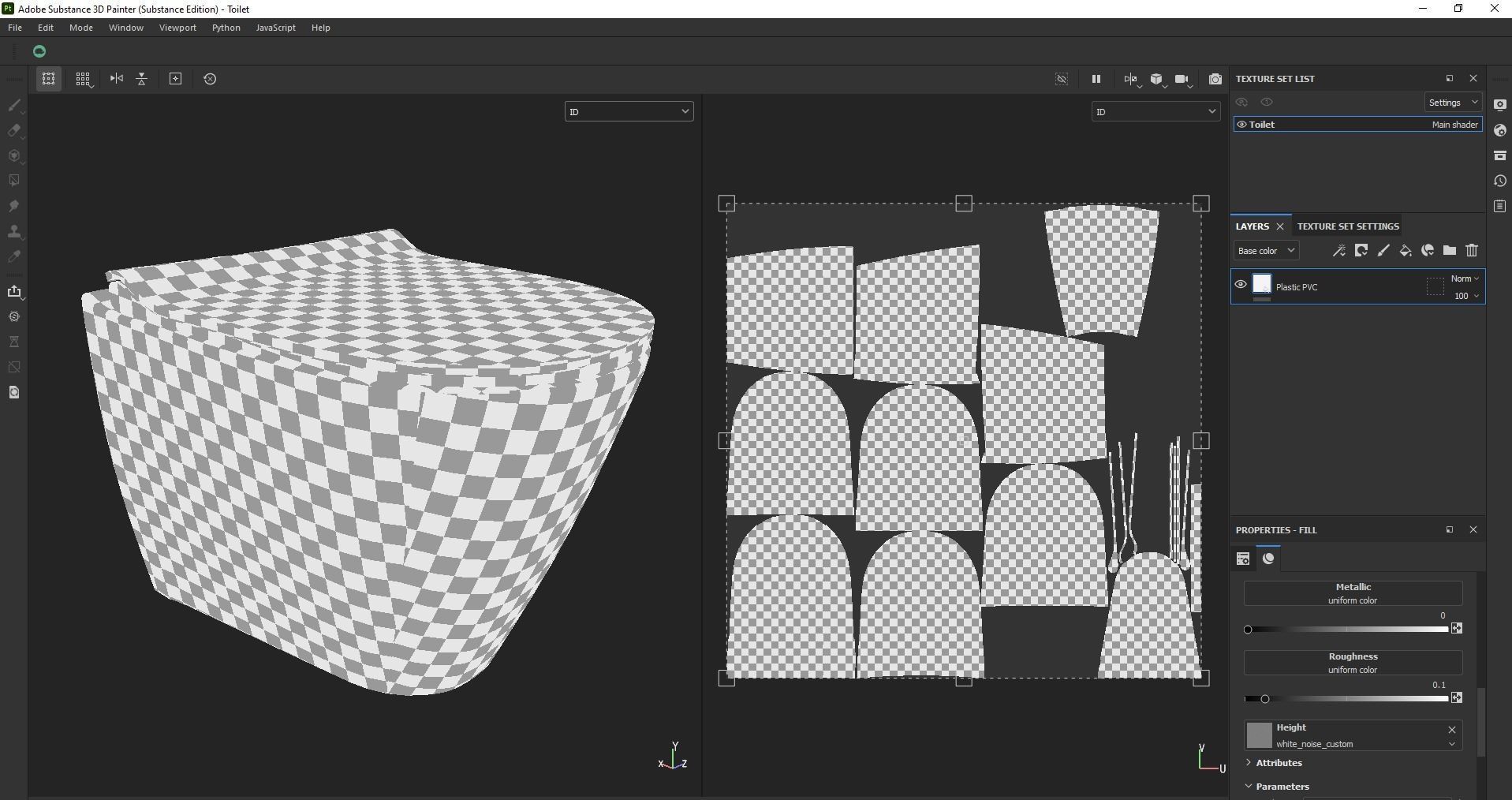 Ceramic wall hung standard toilet seat Low-poly 3D model_21