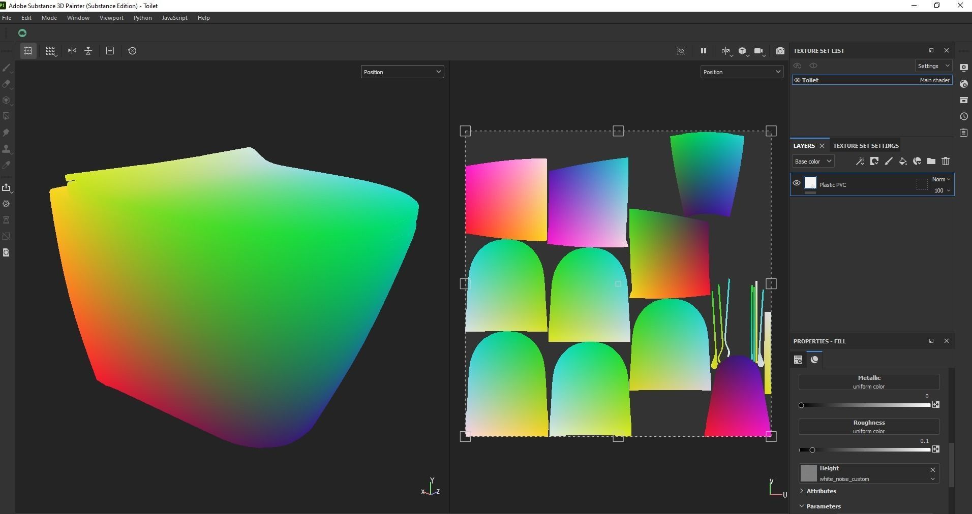 Ceramic wall hung standard toilet seat Low-poly 3D model_27