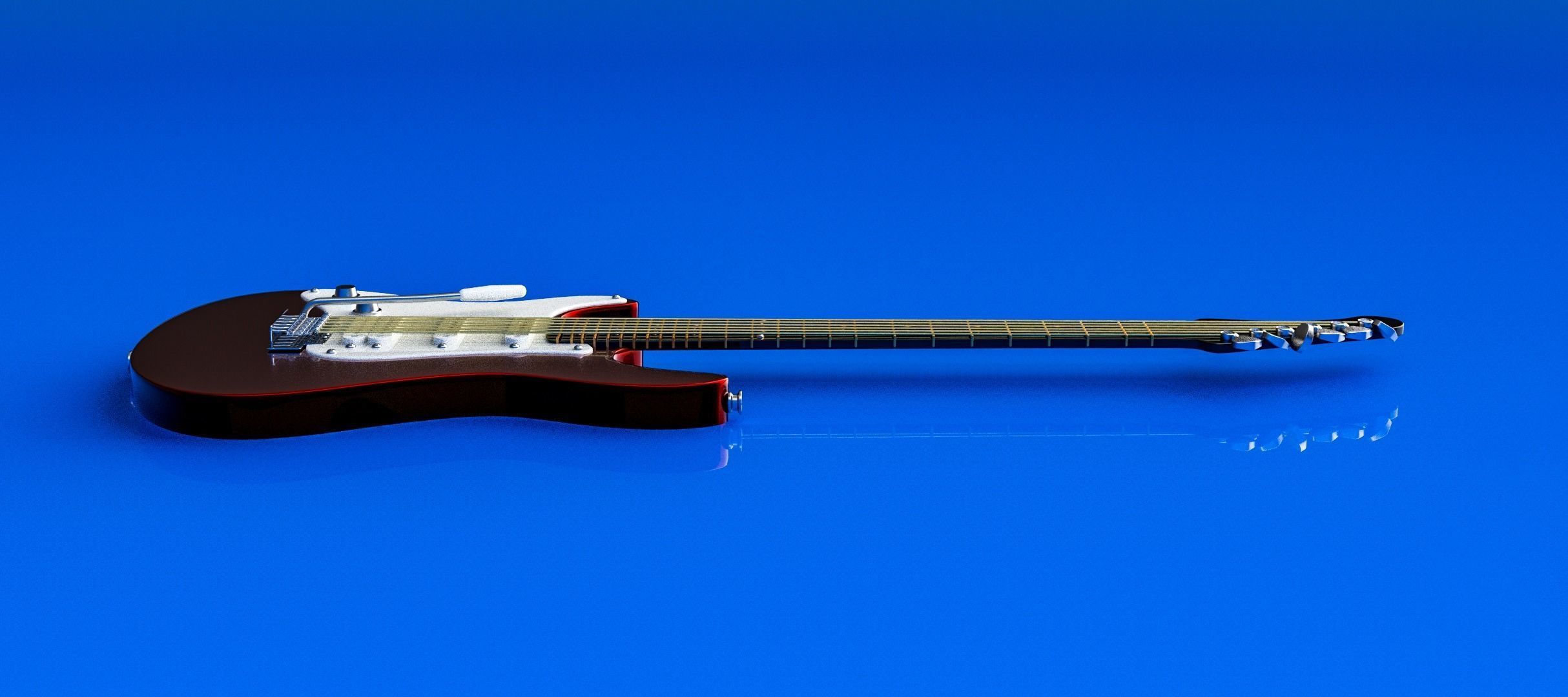 Guitar 3D model_3
