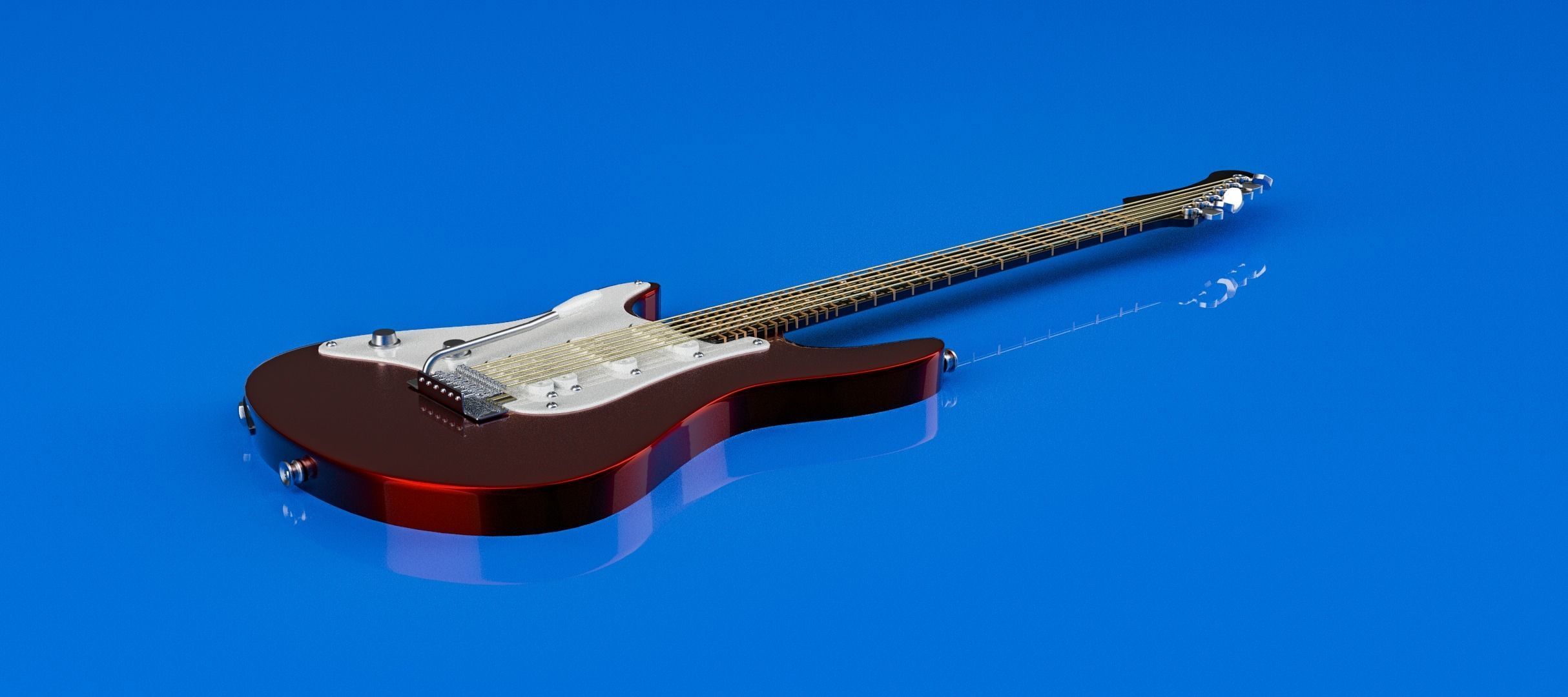 Guitar 3D model_6