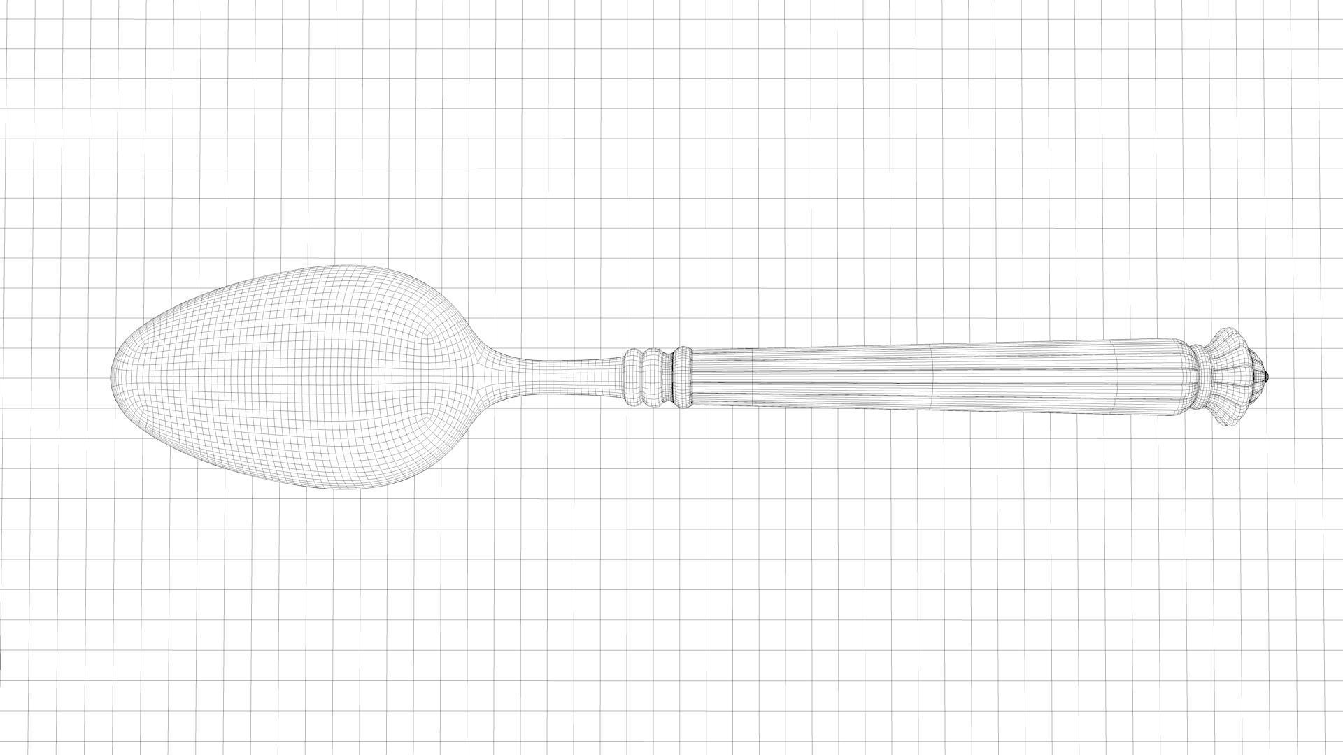 Tableware spoon 3D model_5