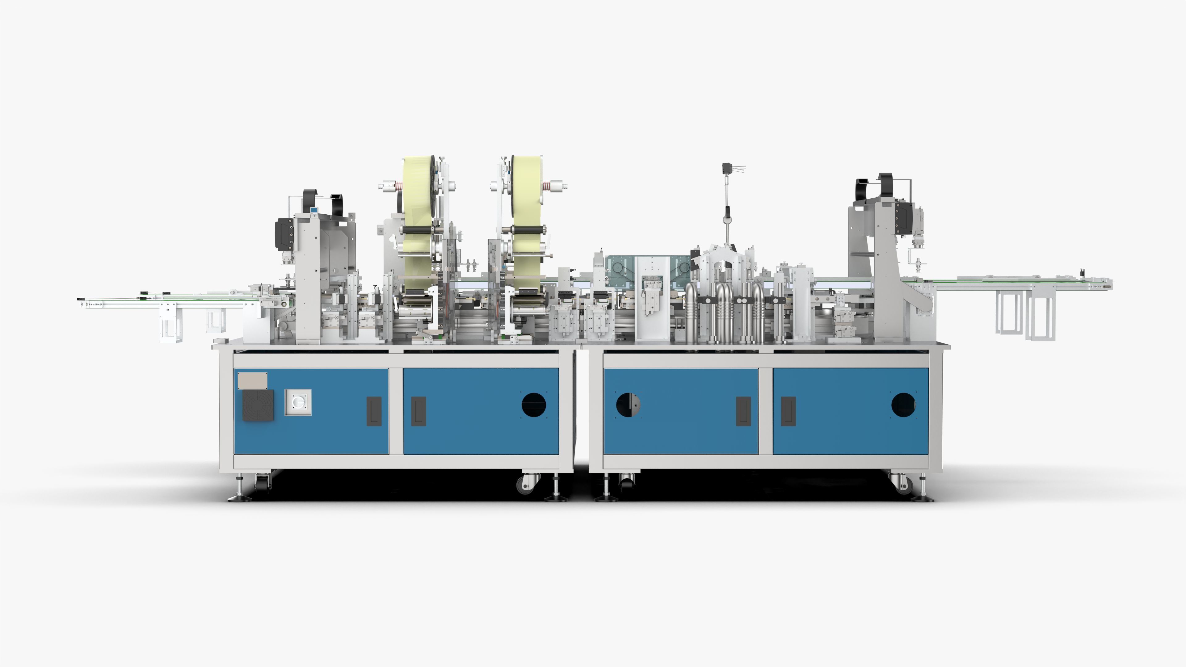 Automatic Mobile Phone Battery Adhesive Bending Production Line 3D model_15