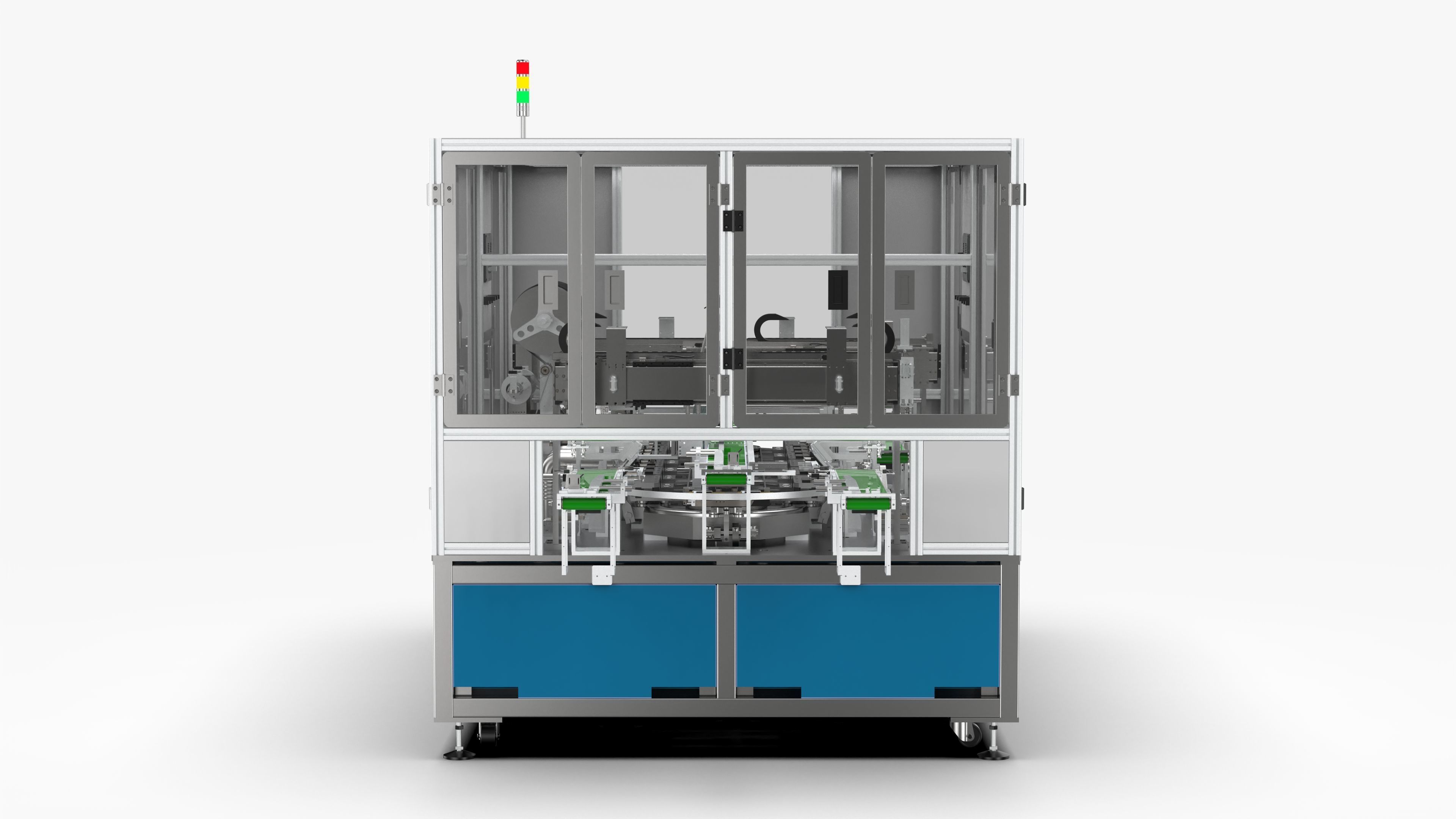 Automatic Mobile Phone Battery Adhesive Bending Production Line 3D model_8