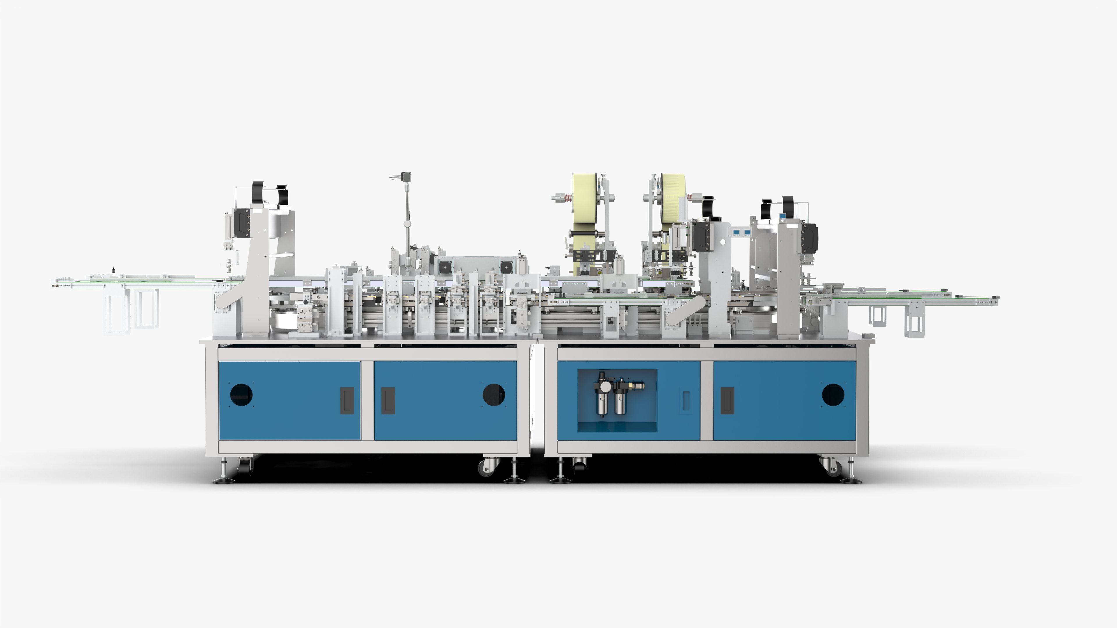 Automatic Mobile Phone Battery Adhesive Bending Production Line 3D model_13