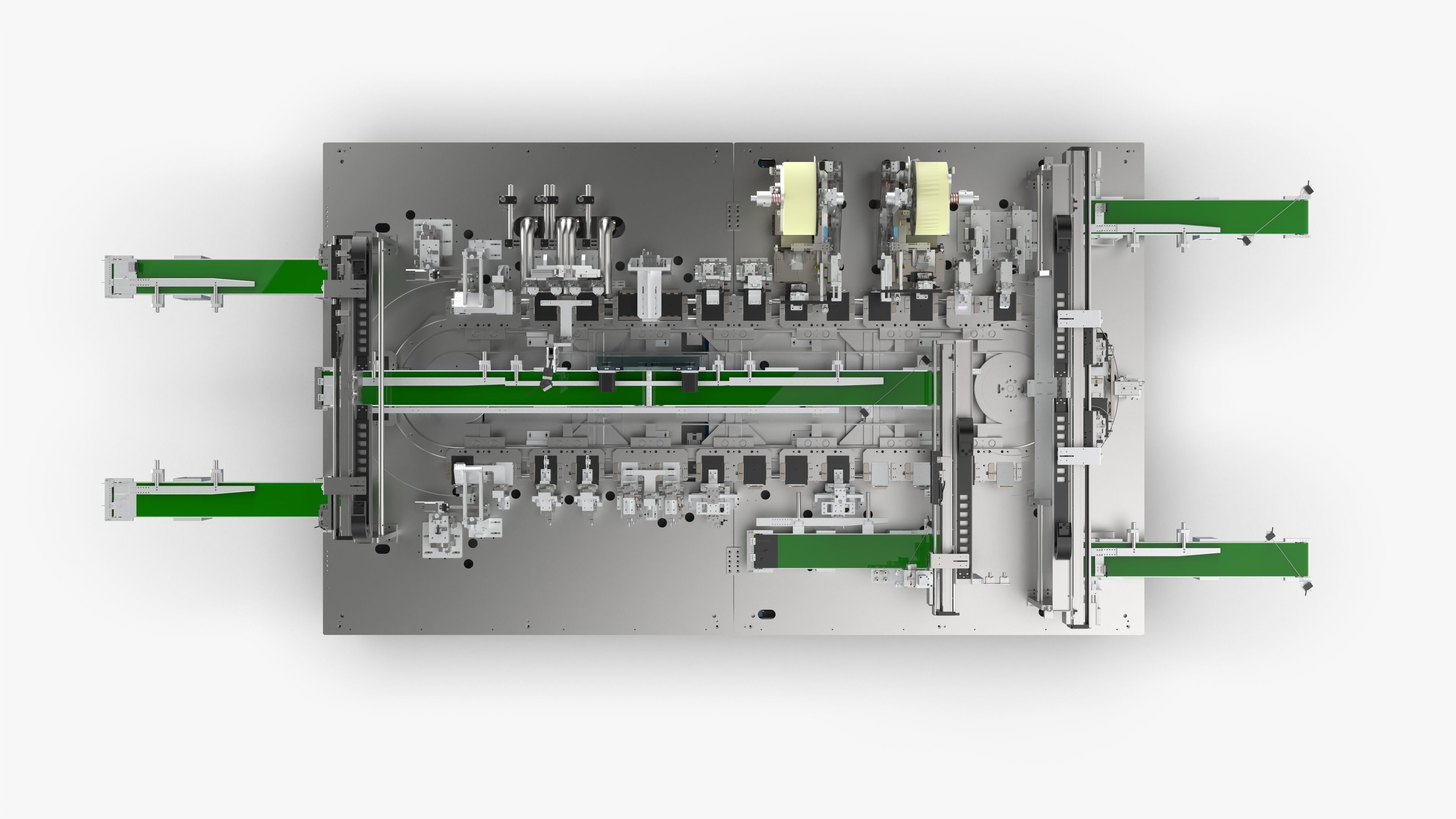 Automatic Mobile Phone Battery Adhesive Bending Production Line 3D model_12