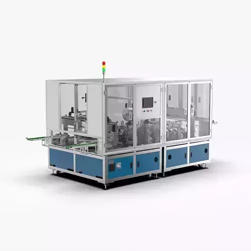 Automatic Mobile Phone Battery Adhesive Bending Production Line 3D model