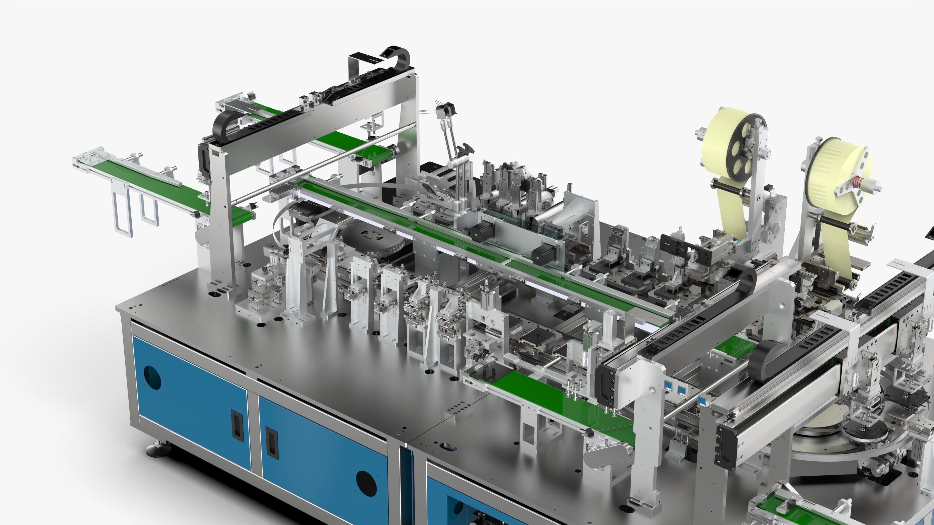 Automatic Mobile Phone Battery Adhesive Bending Production Line 3D model_18