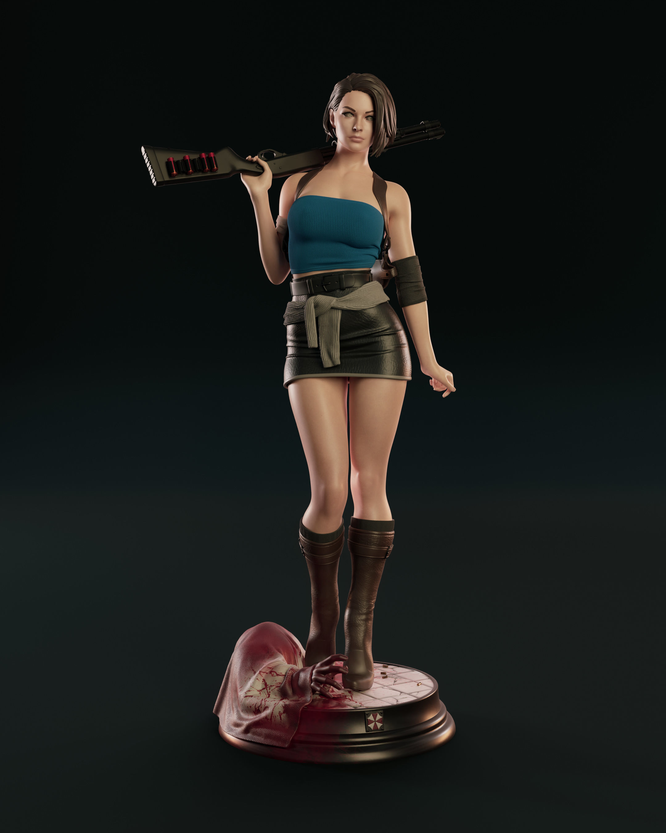 Jill Valentine 3D print model_16