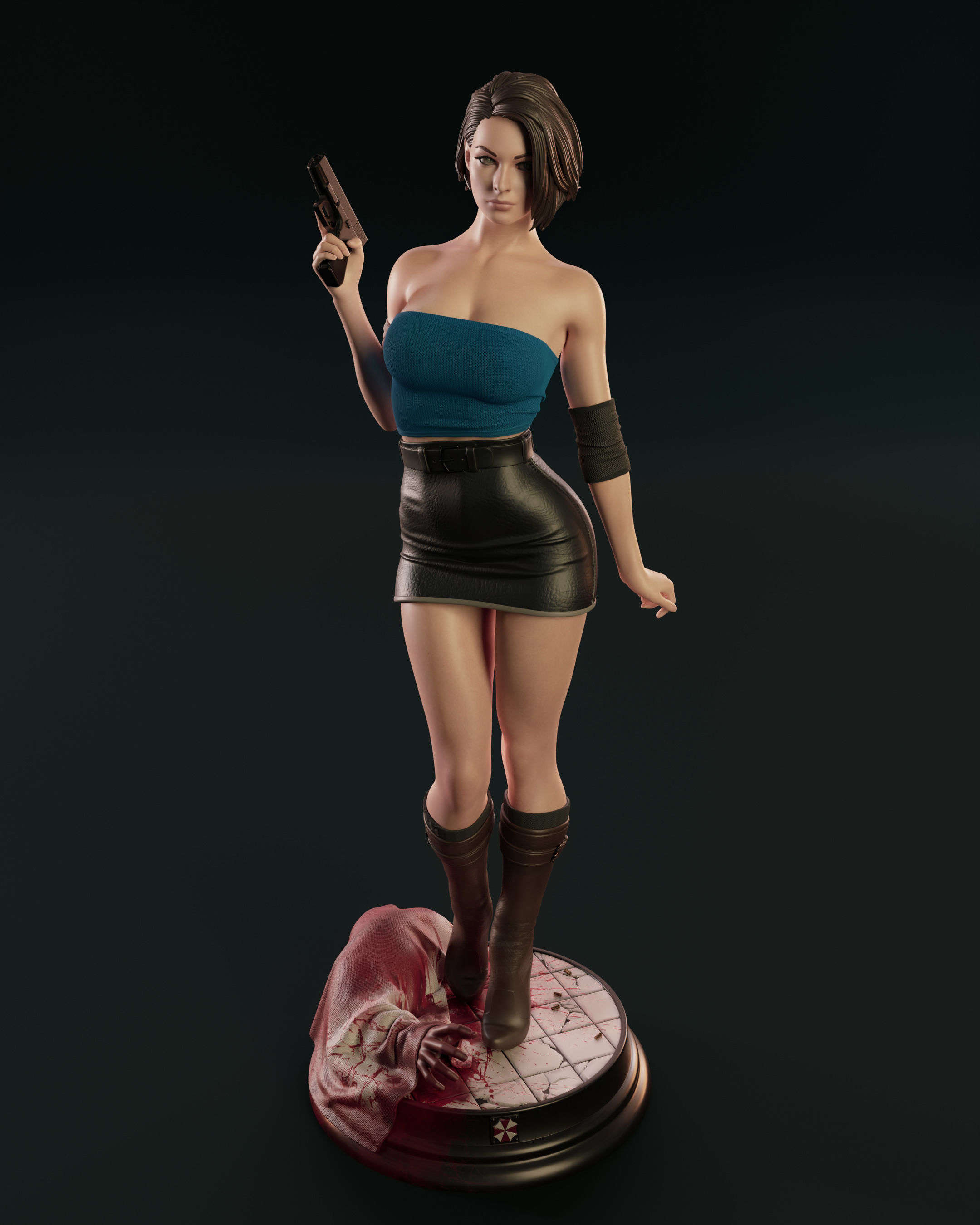 Jill Valentine 3D print model_12
