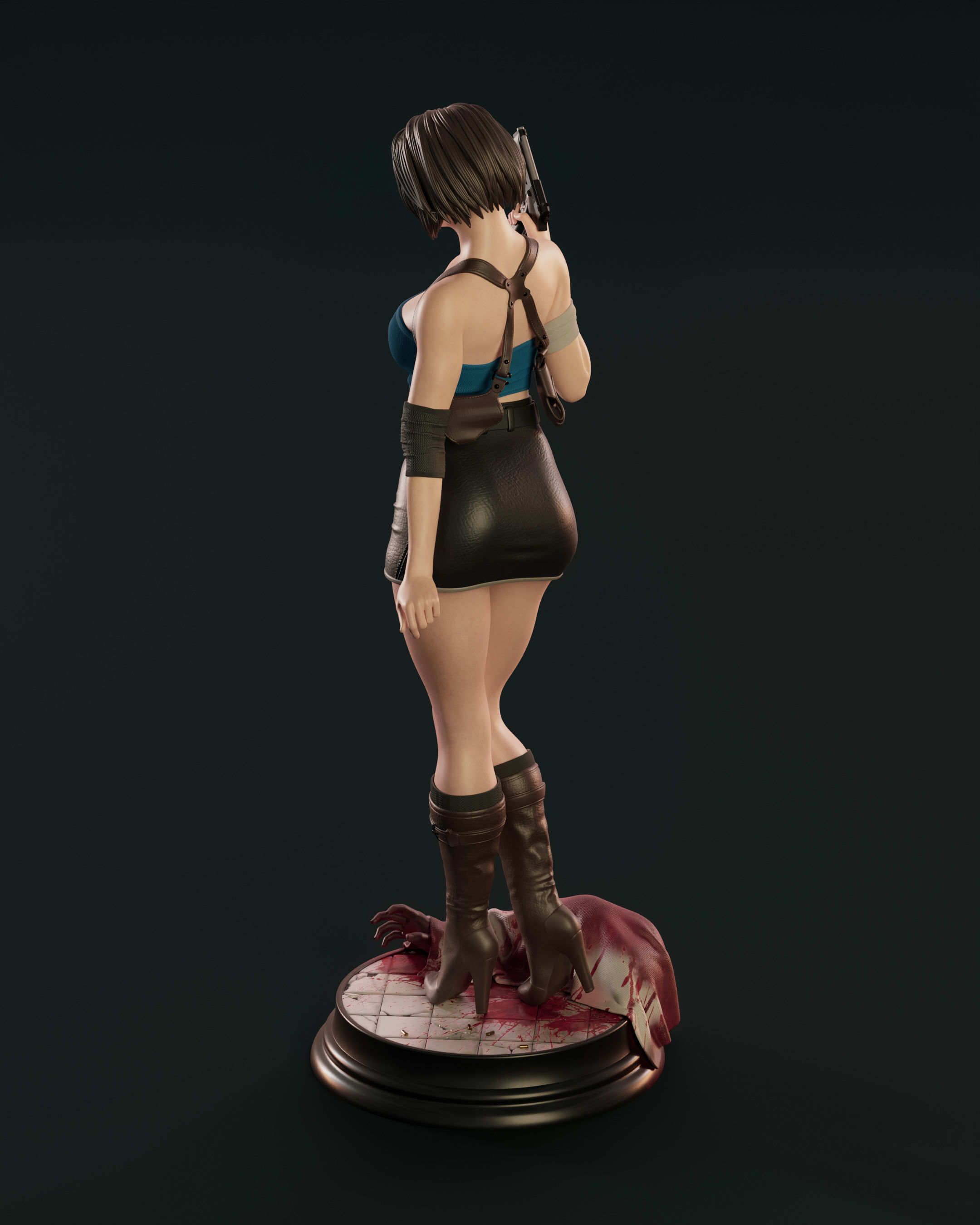 Jill Valentine 3D print model_8