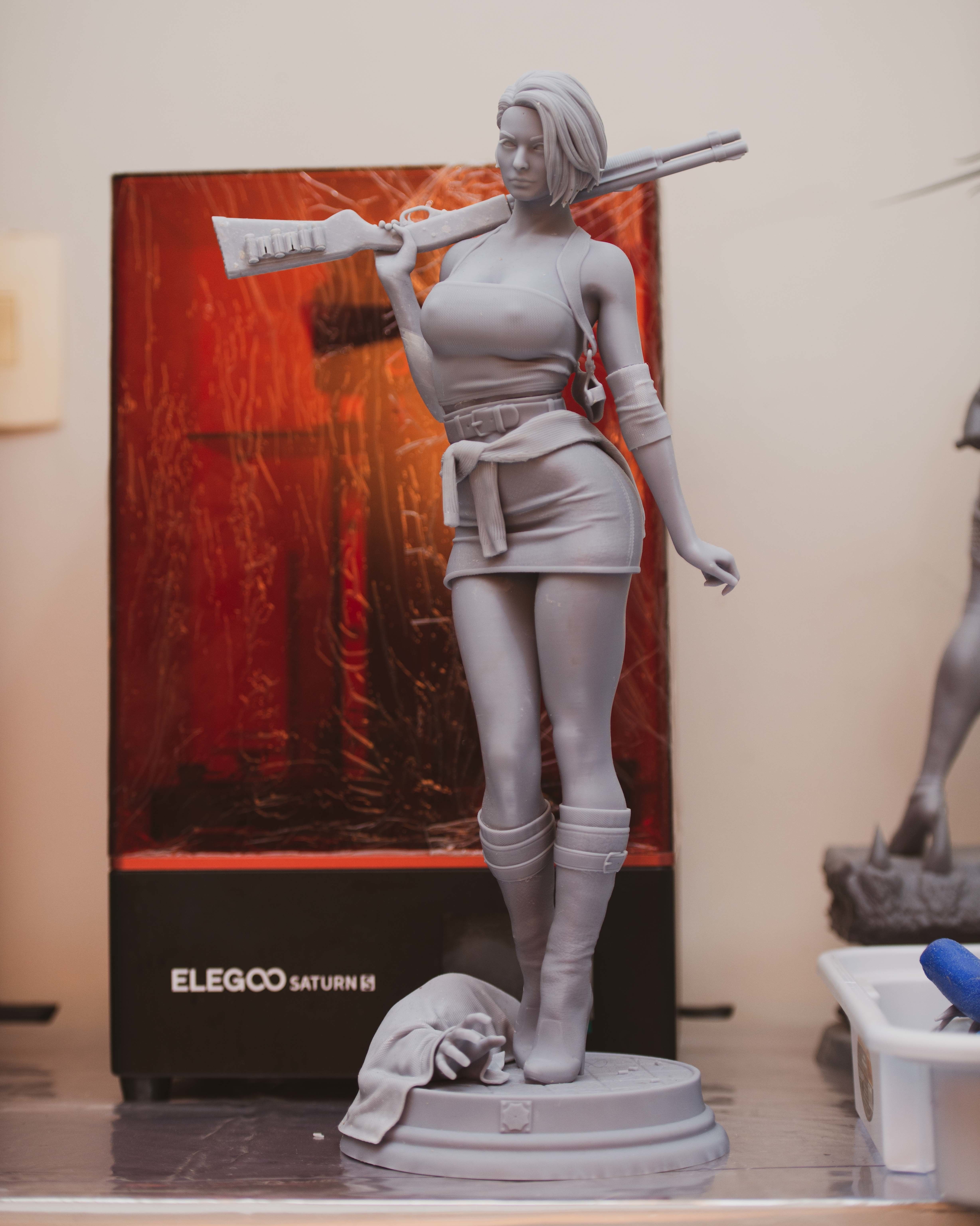Jill Valentine 3D print model_1