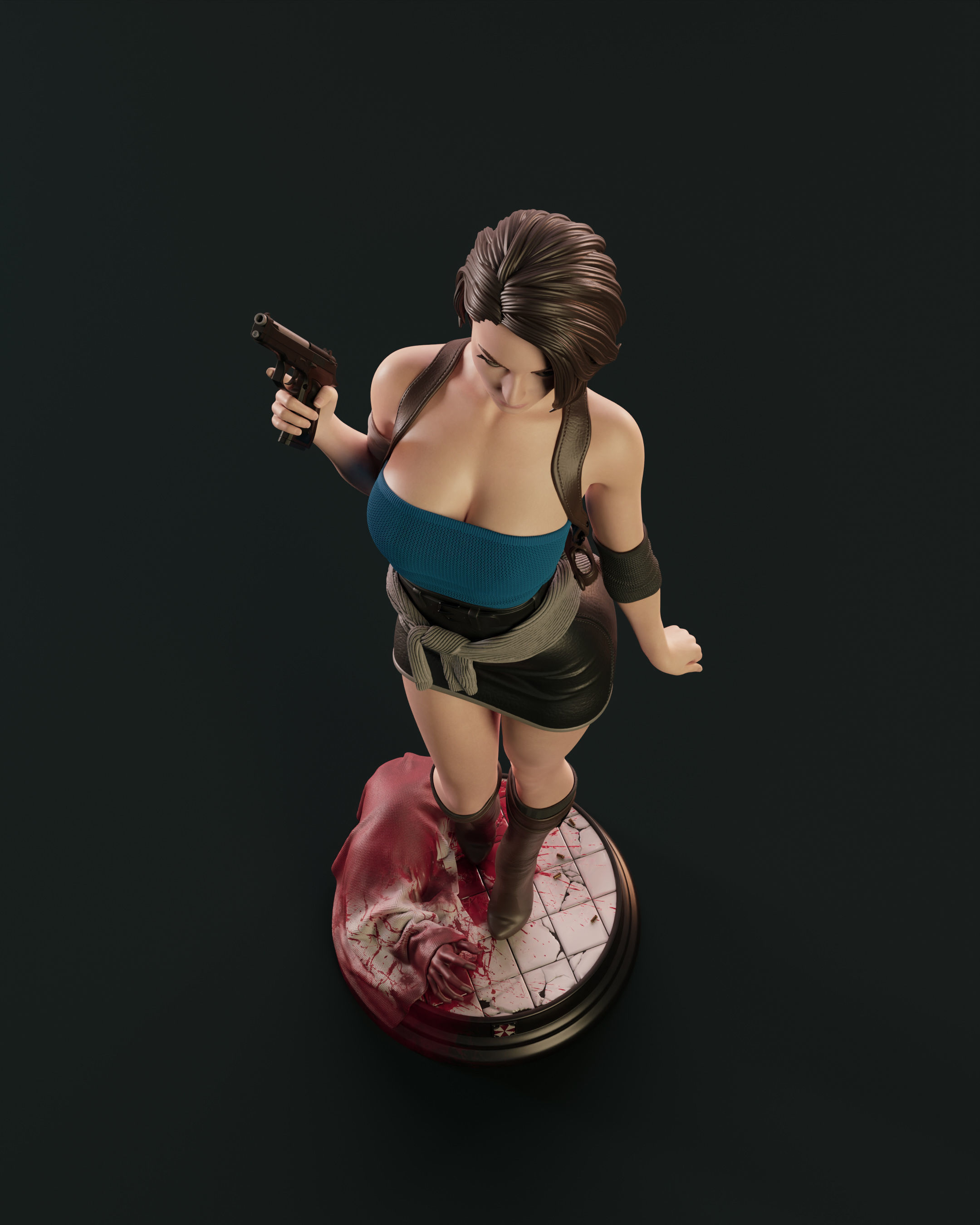 Jill Valentine 3D print model_10
