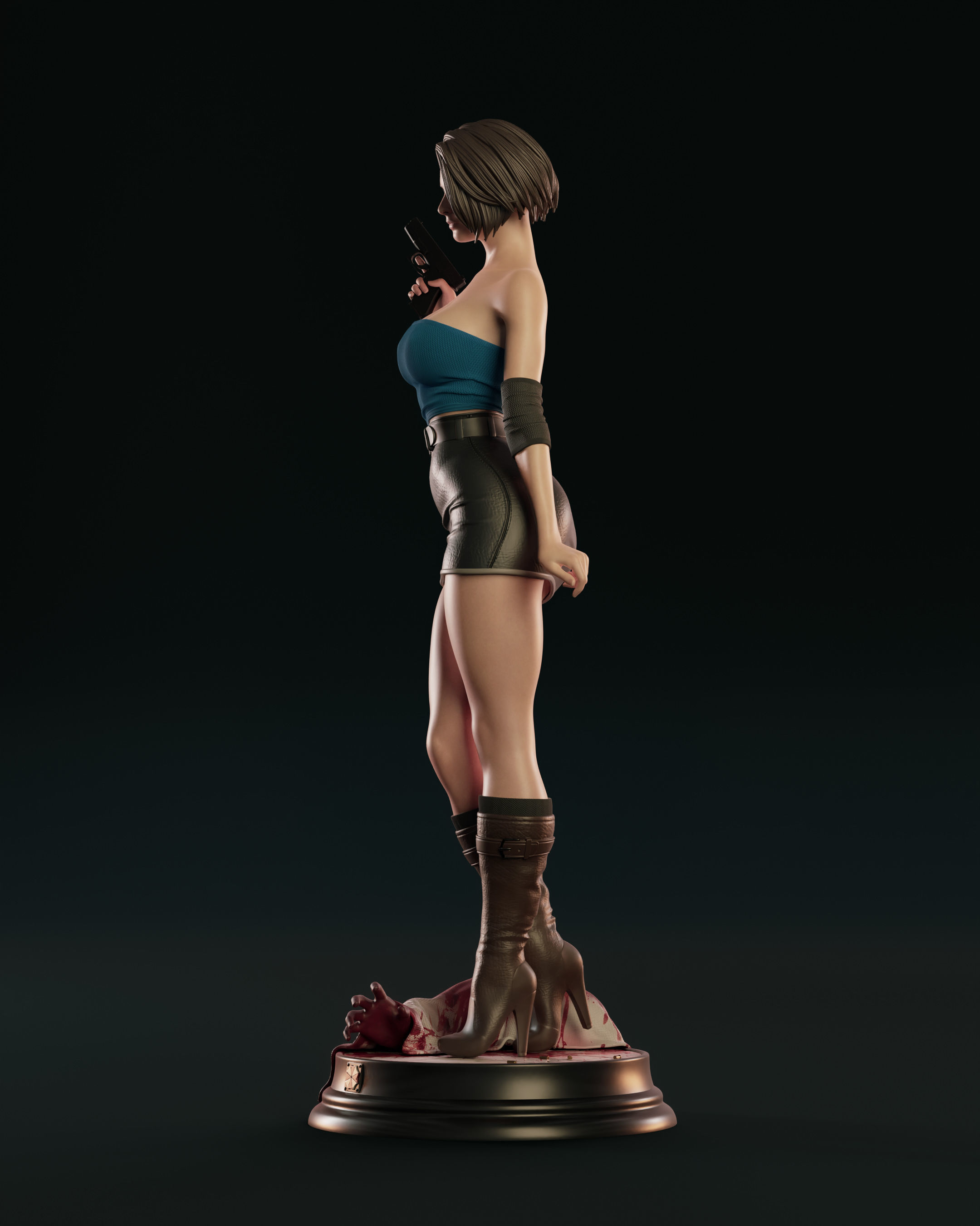 Jill Valentine 3D print model_9