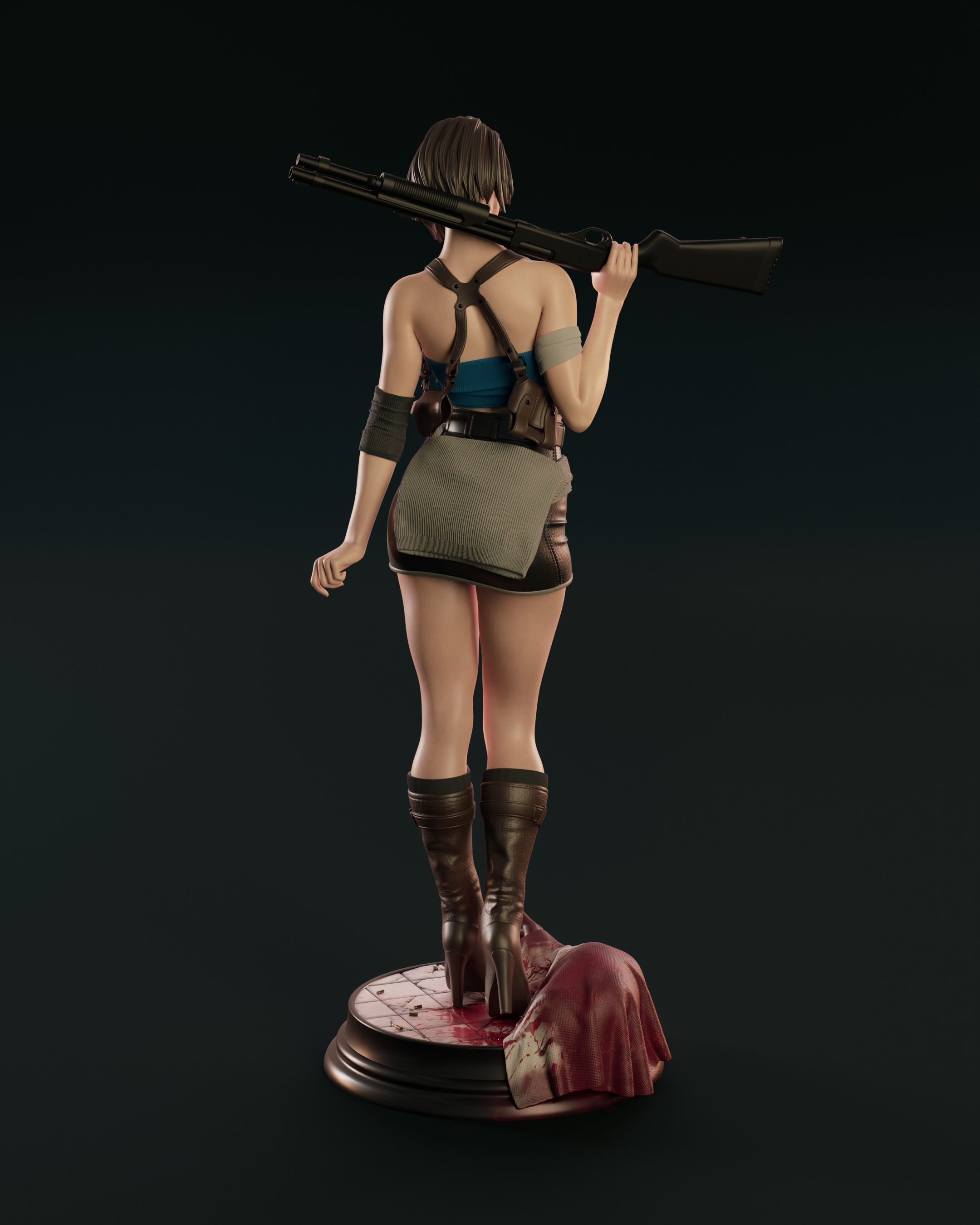 Jill Valentine 3D print model_17