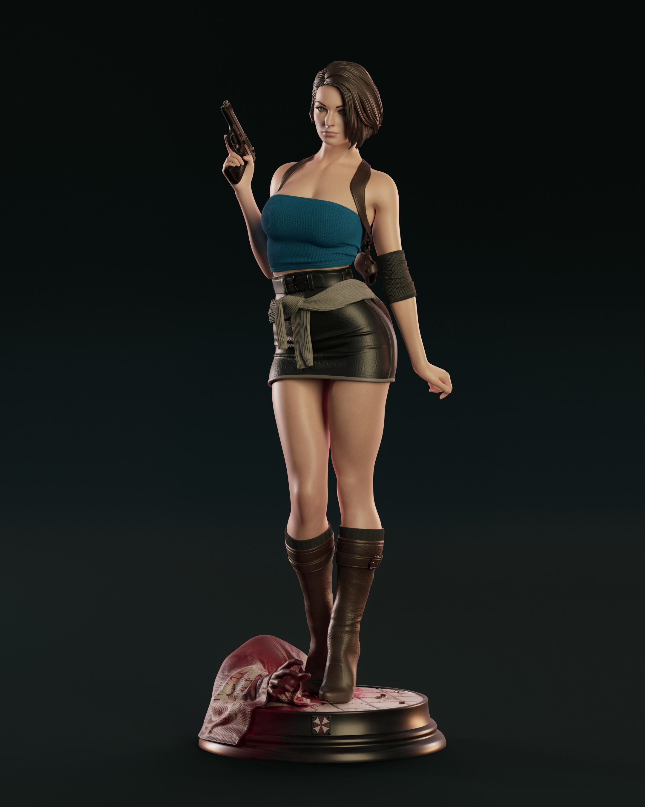 Jill Valentine 3D print model_4