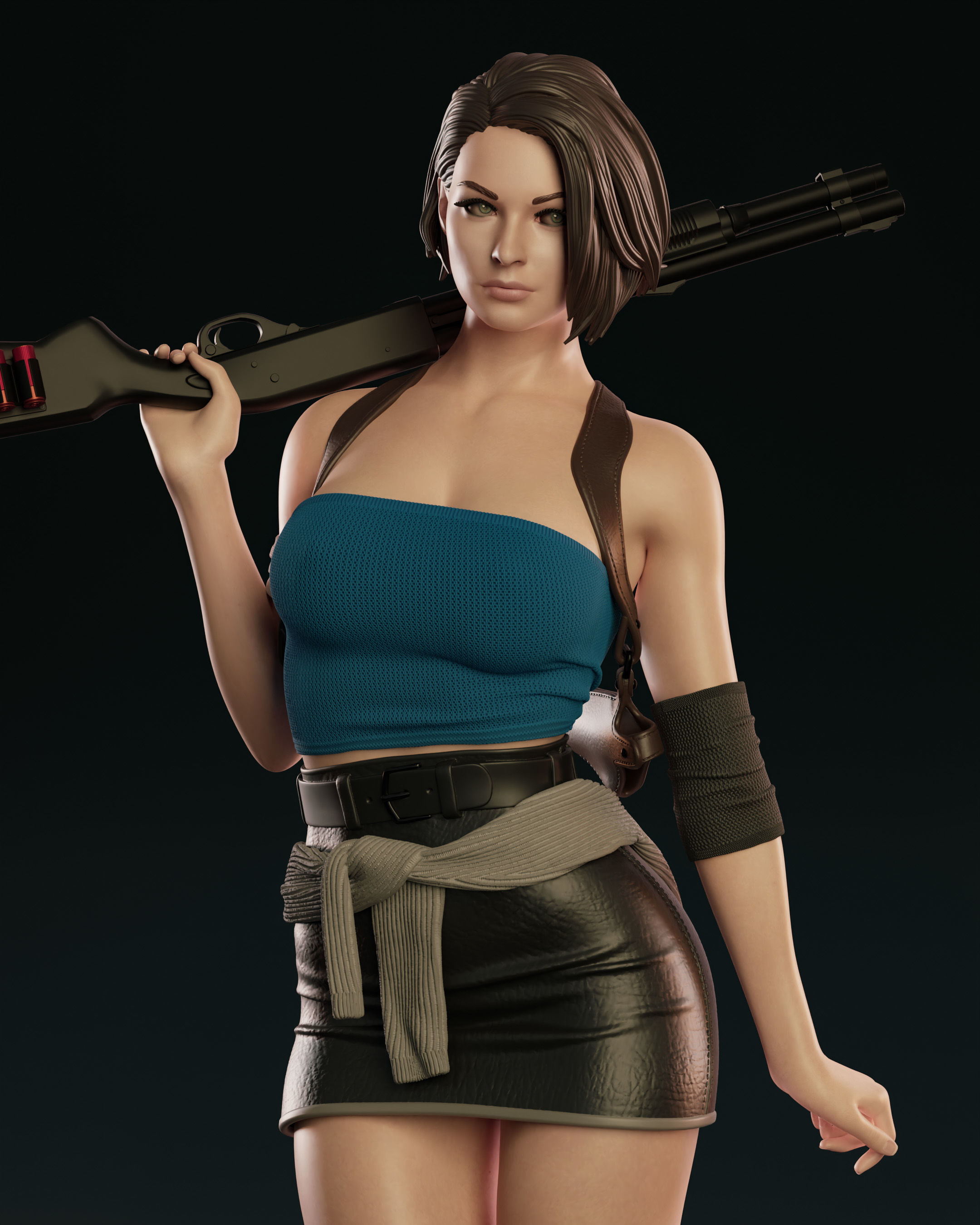 Jill Valentine 3D print model_15