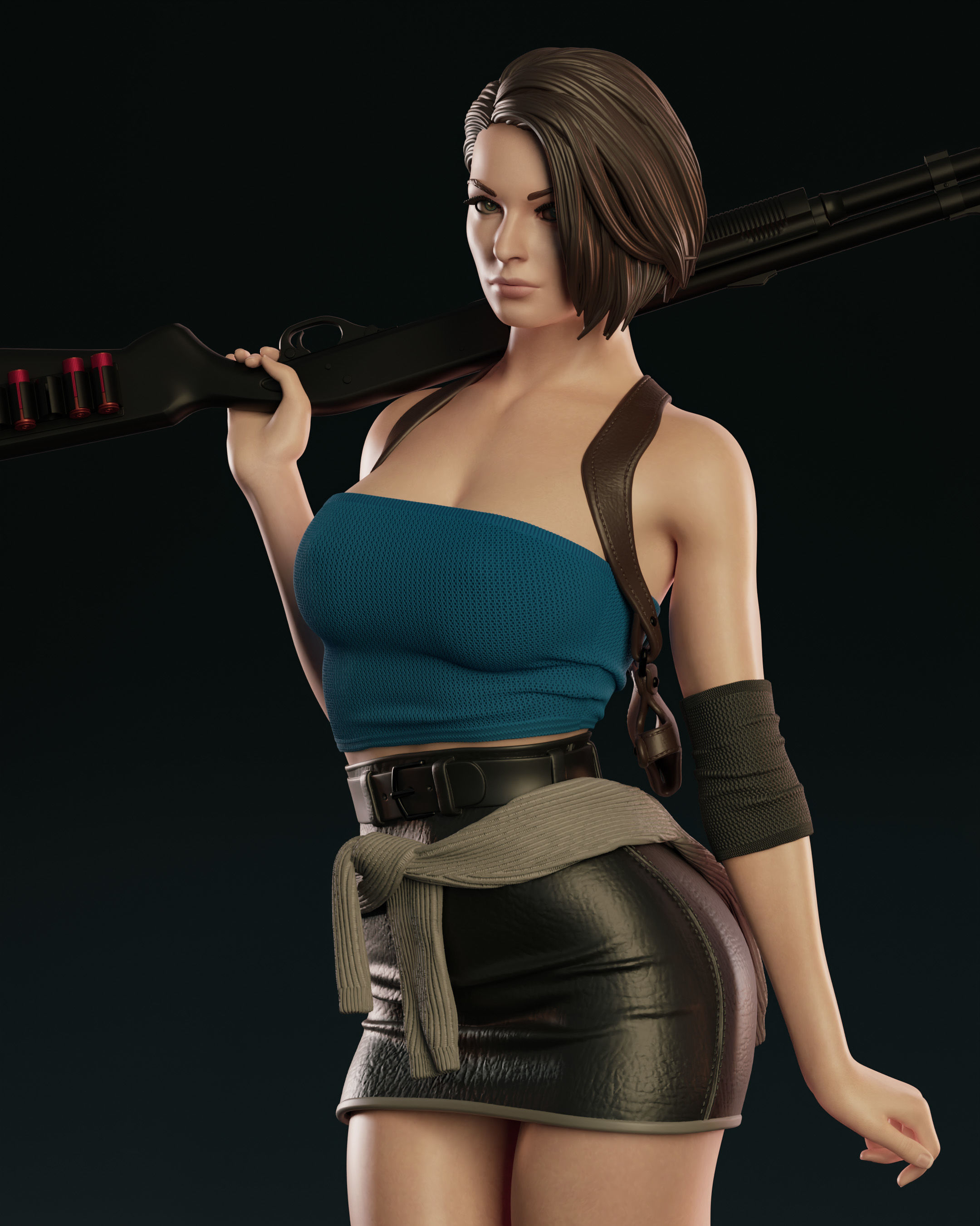 Jill Valentine 3D print model_13