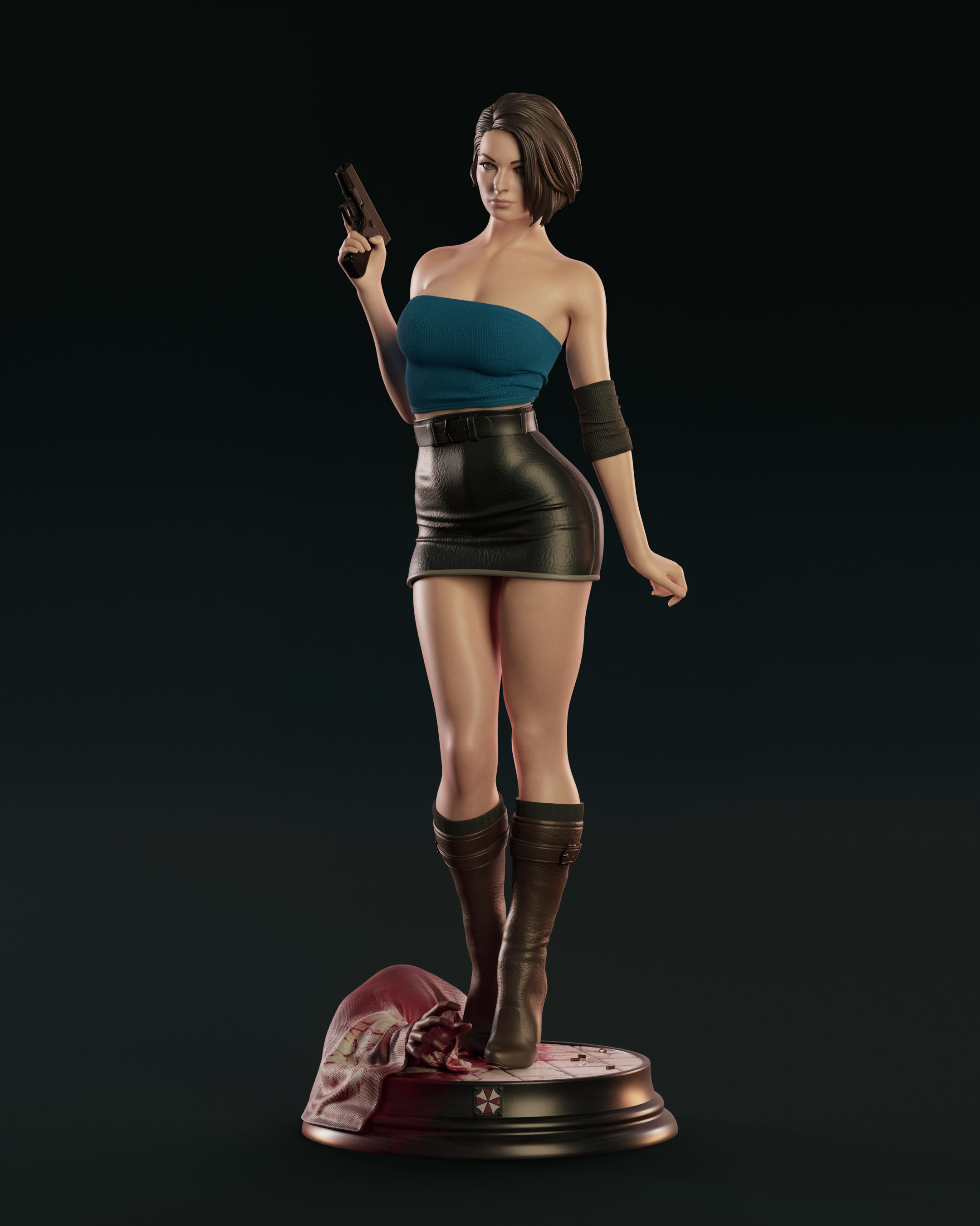 Jill Valentine 3D print model_11