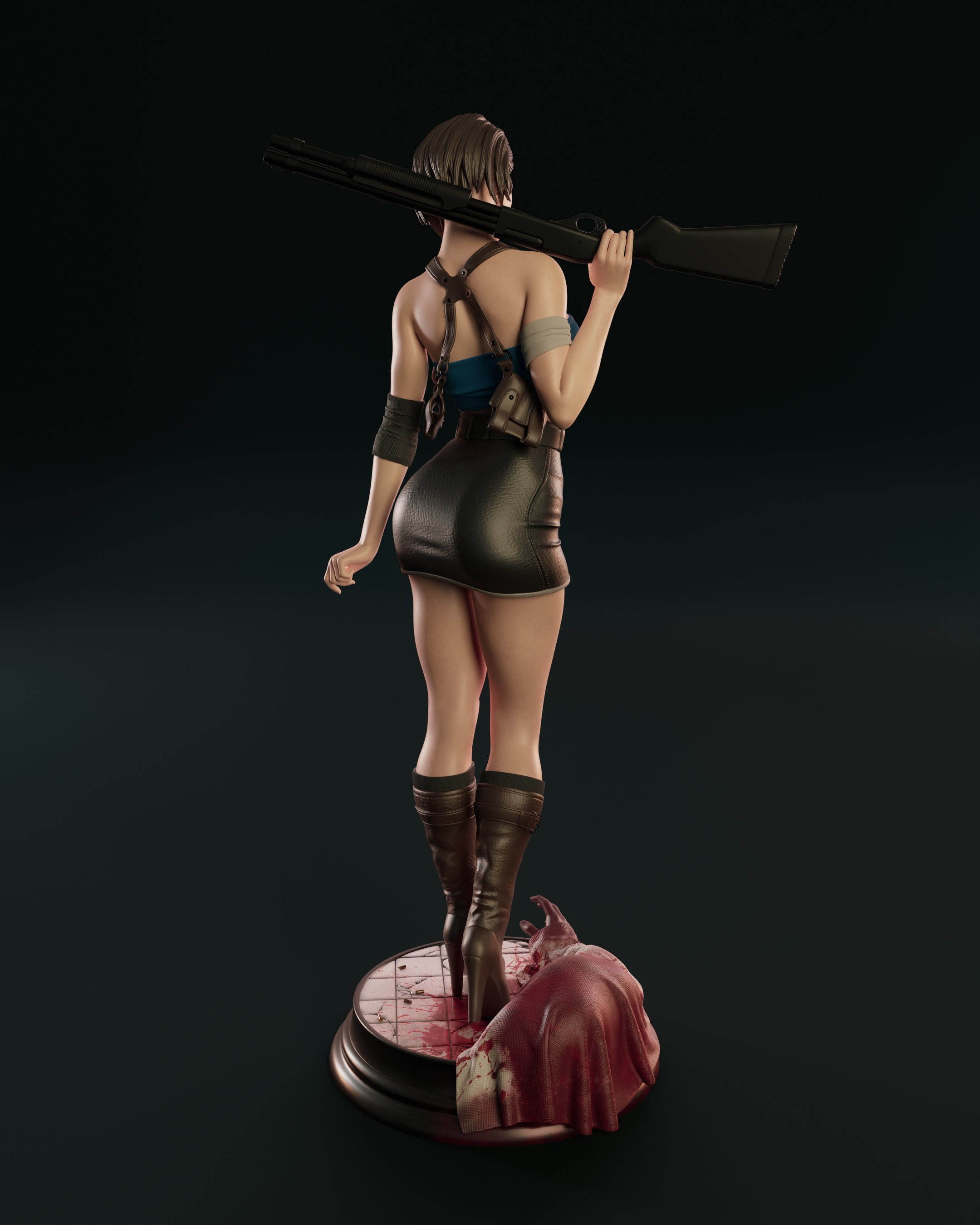 Jill Valentine 3D print model_7