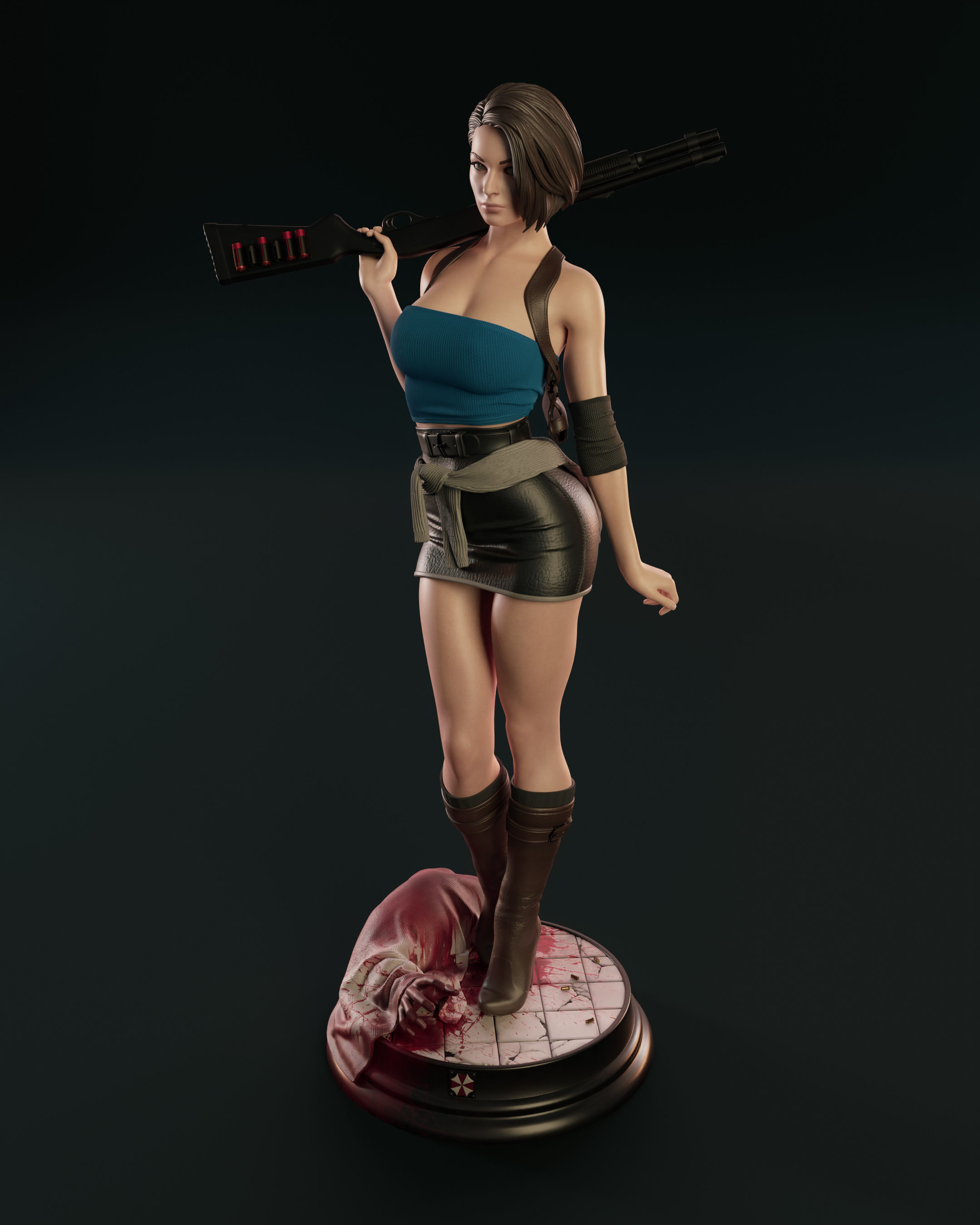 Jill Valentine 3D print model_19