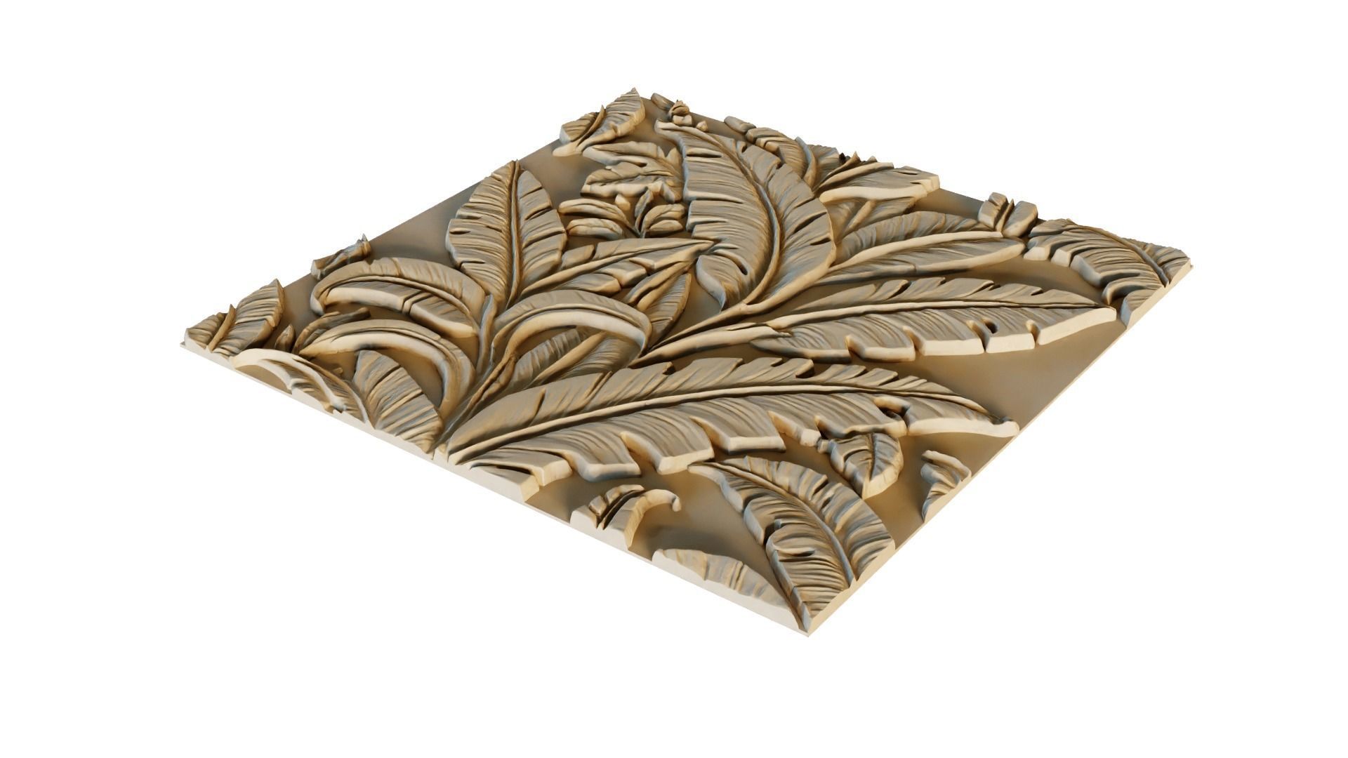 mural decor set wall panel 13 3D model_1