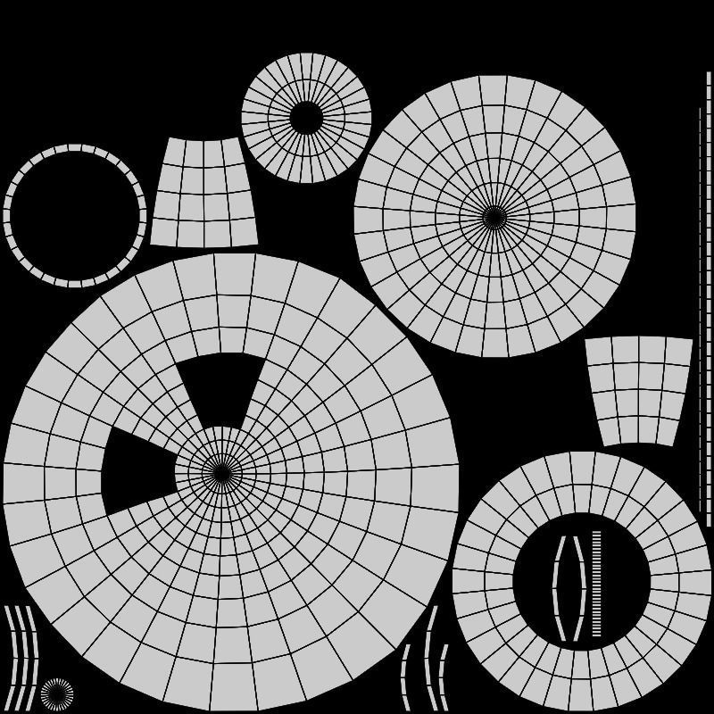 Cybernetic eyes pack Low-poly 3D model_19