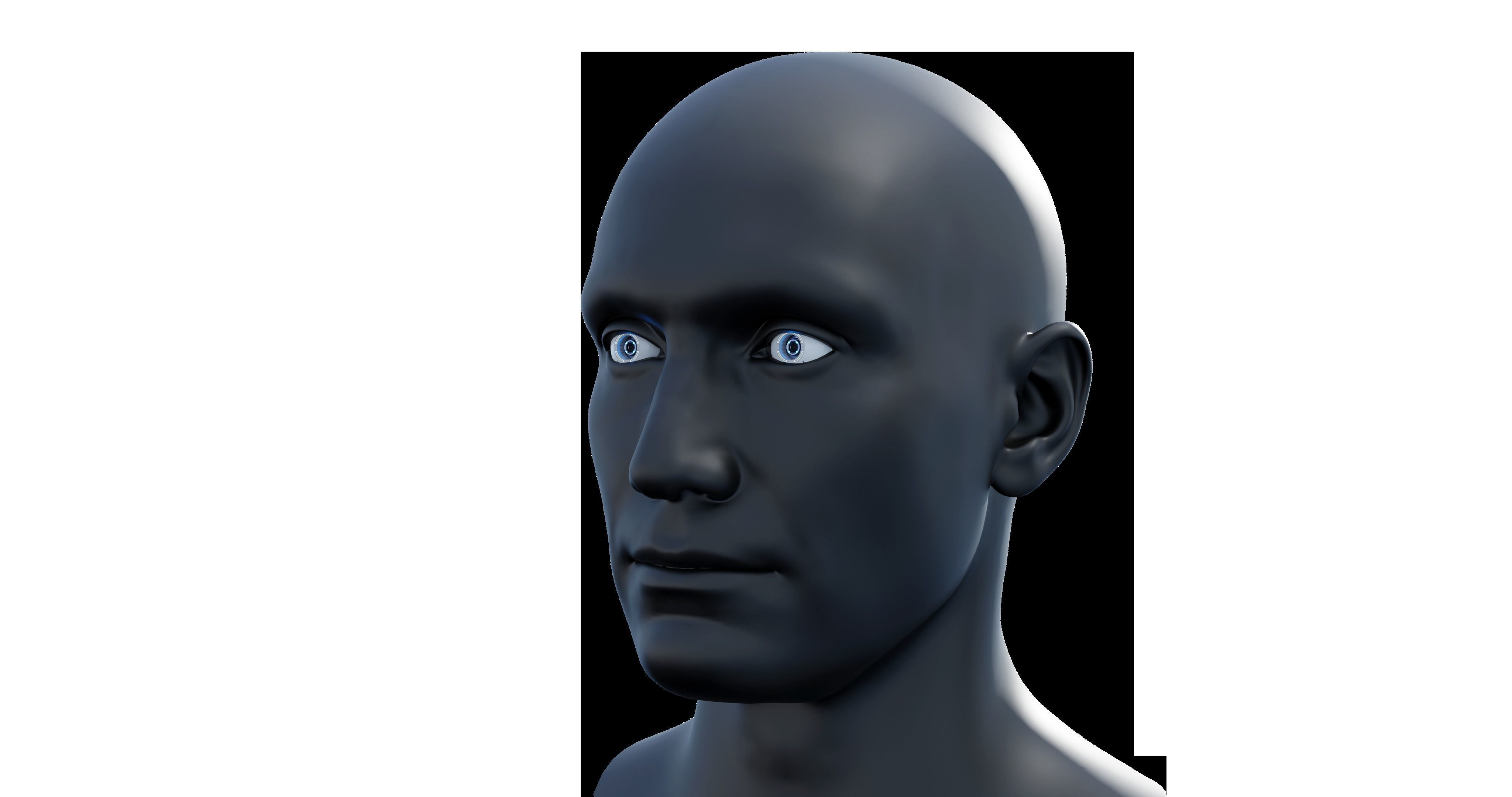 Cybernetic eyes pack Low-poly 3D model_7