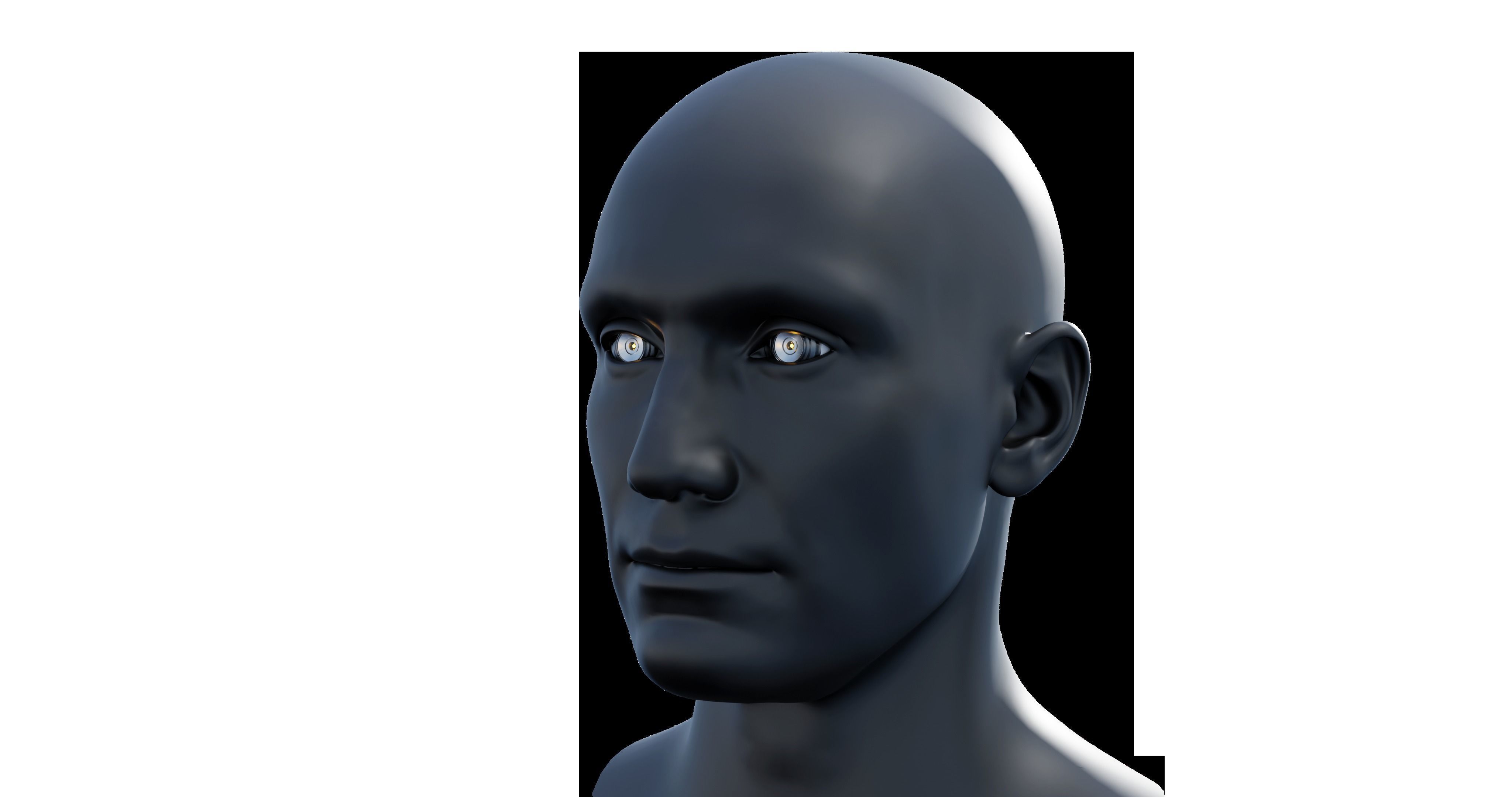 Cybernetic eyes pack Low-poly 3D model_8