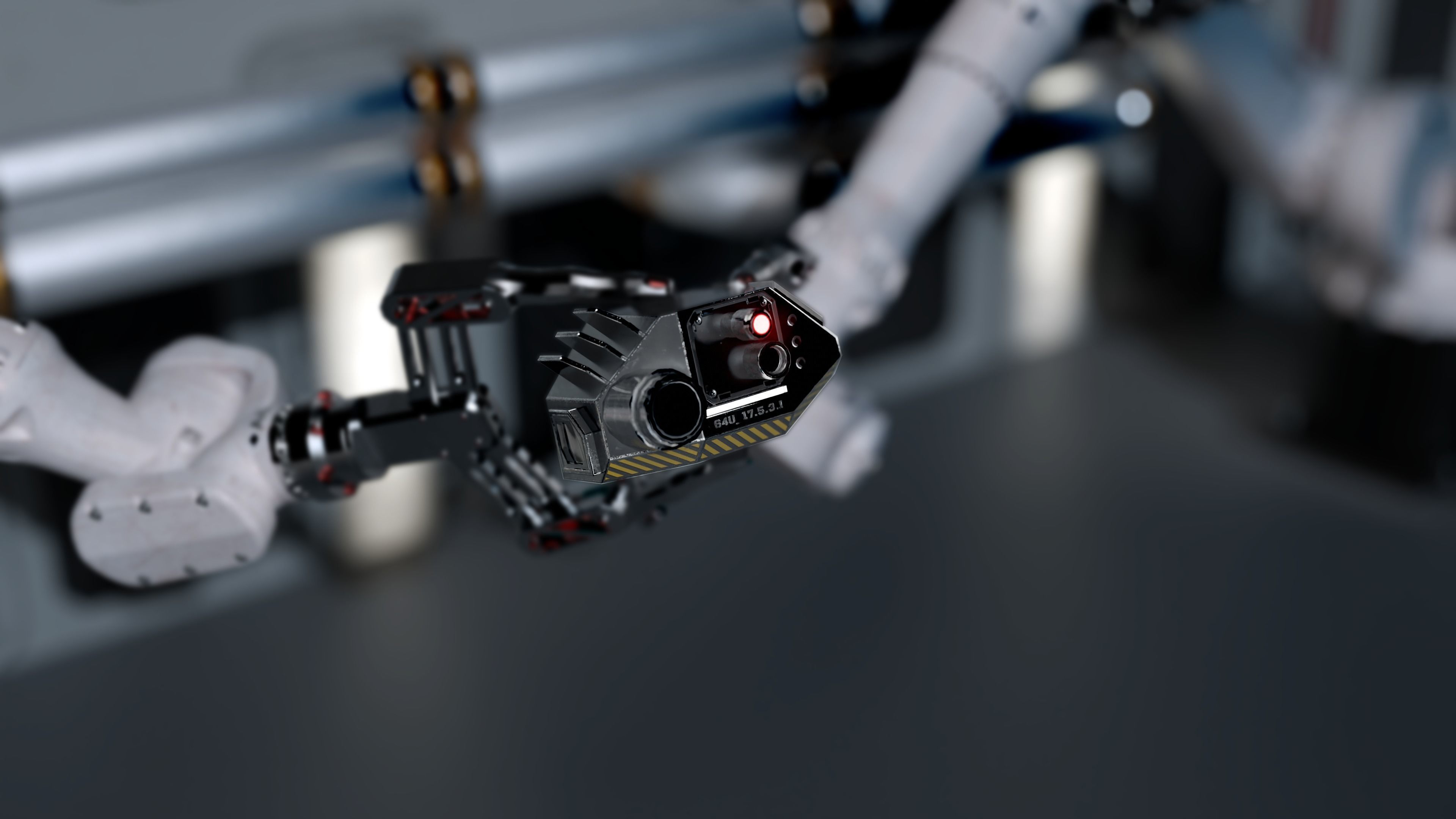 Cybernetic eyes pack Low-poly 3D model_3