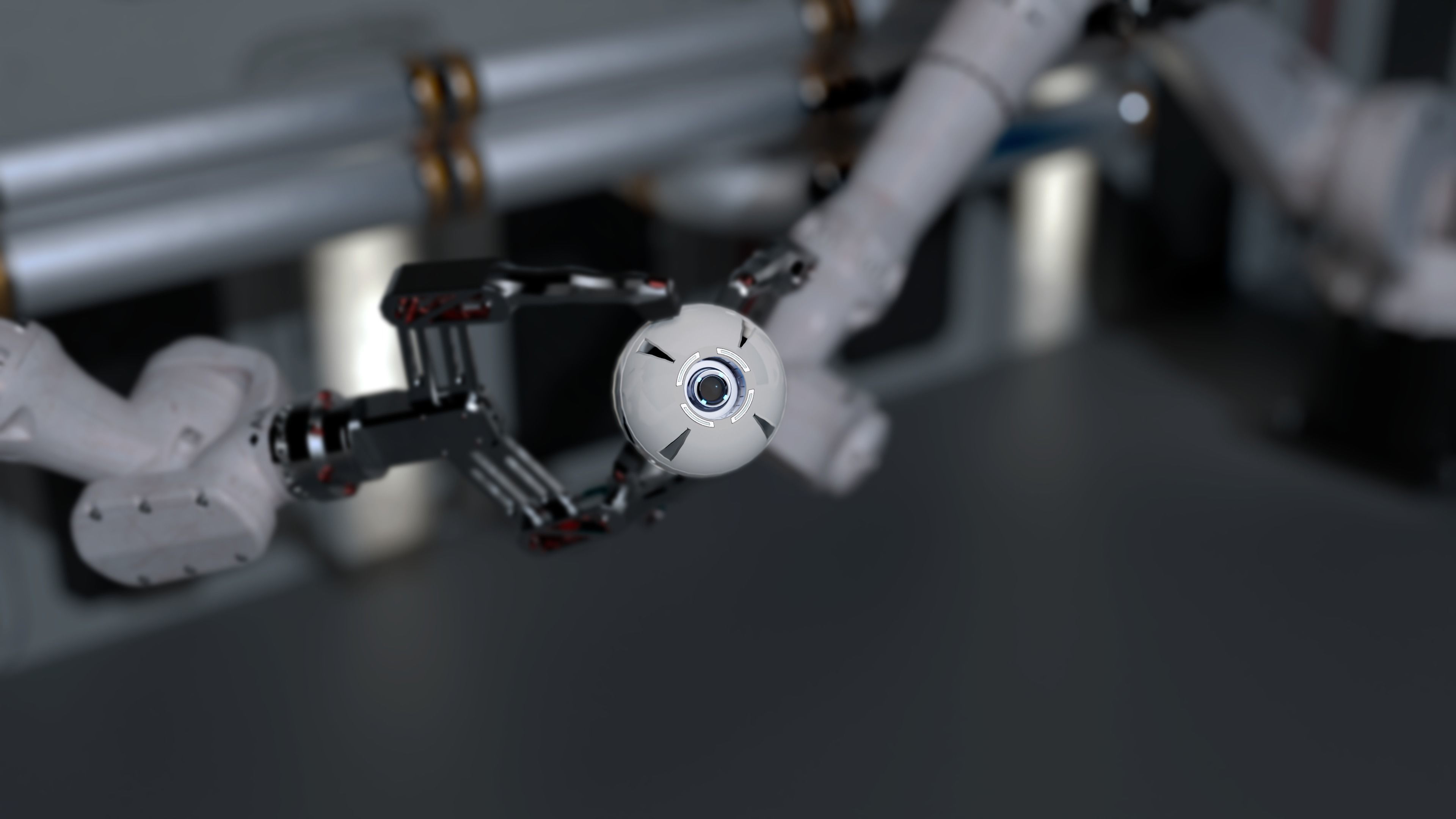 Cybernetic eyes pack Low-poly 3D model_1