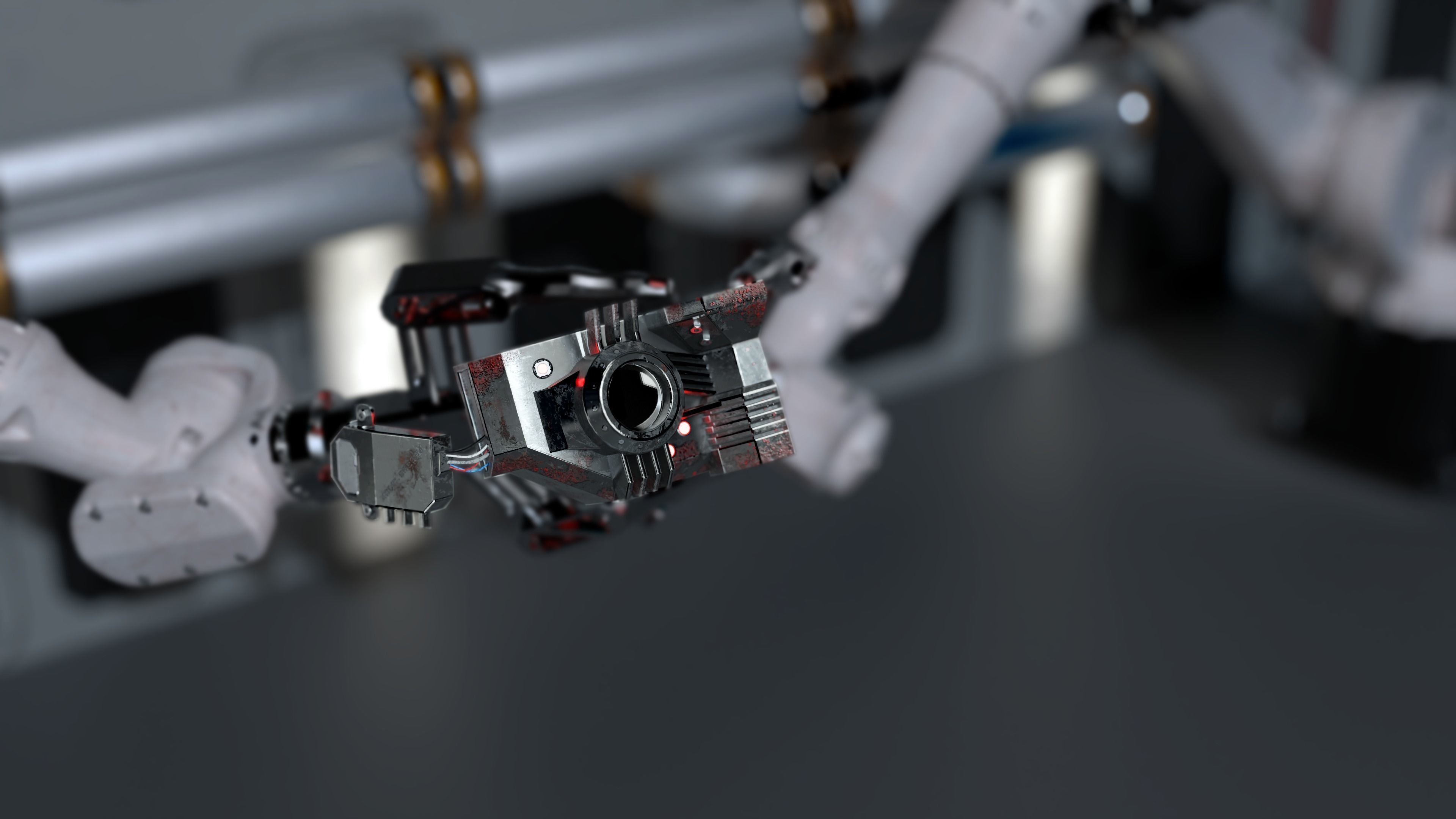 Cybernetic eyes pack Low-poly 3D model_6