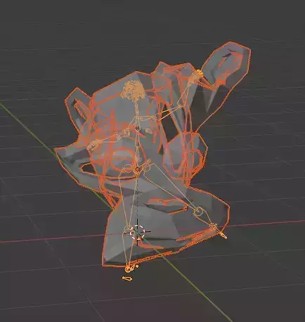 Rigged Blender Monkey