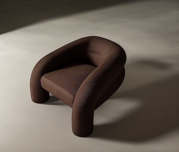 Kosa Lounge Chair By Ian Felton  Low-poly 3D model