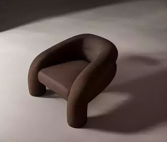 Kosa Lounge Chair By Ian Felton Low-poly 3D model