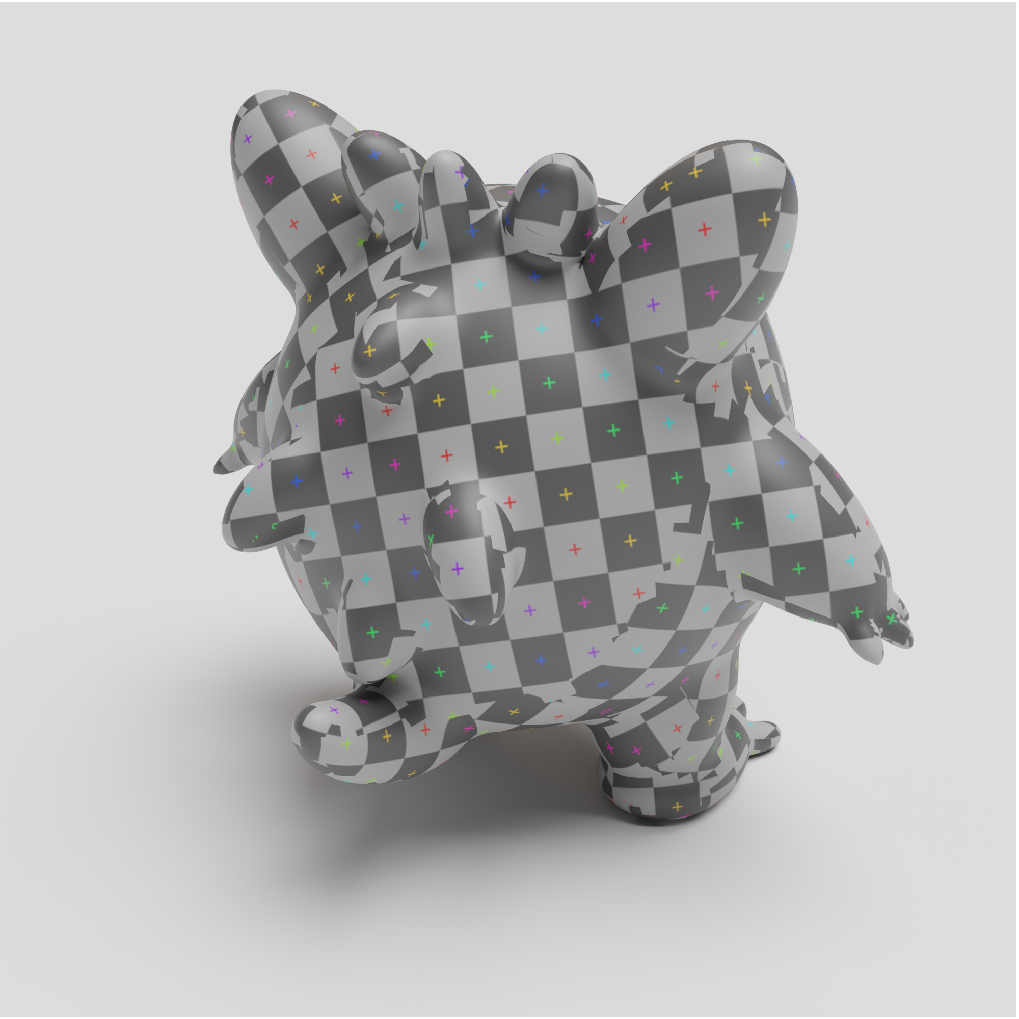 Grinster Free low-poly 3D model_3