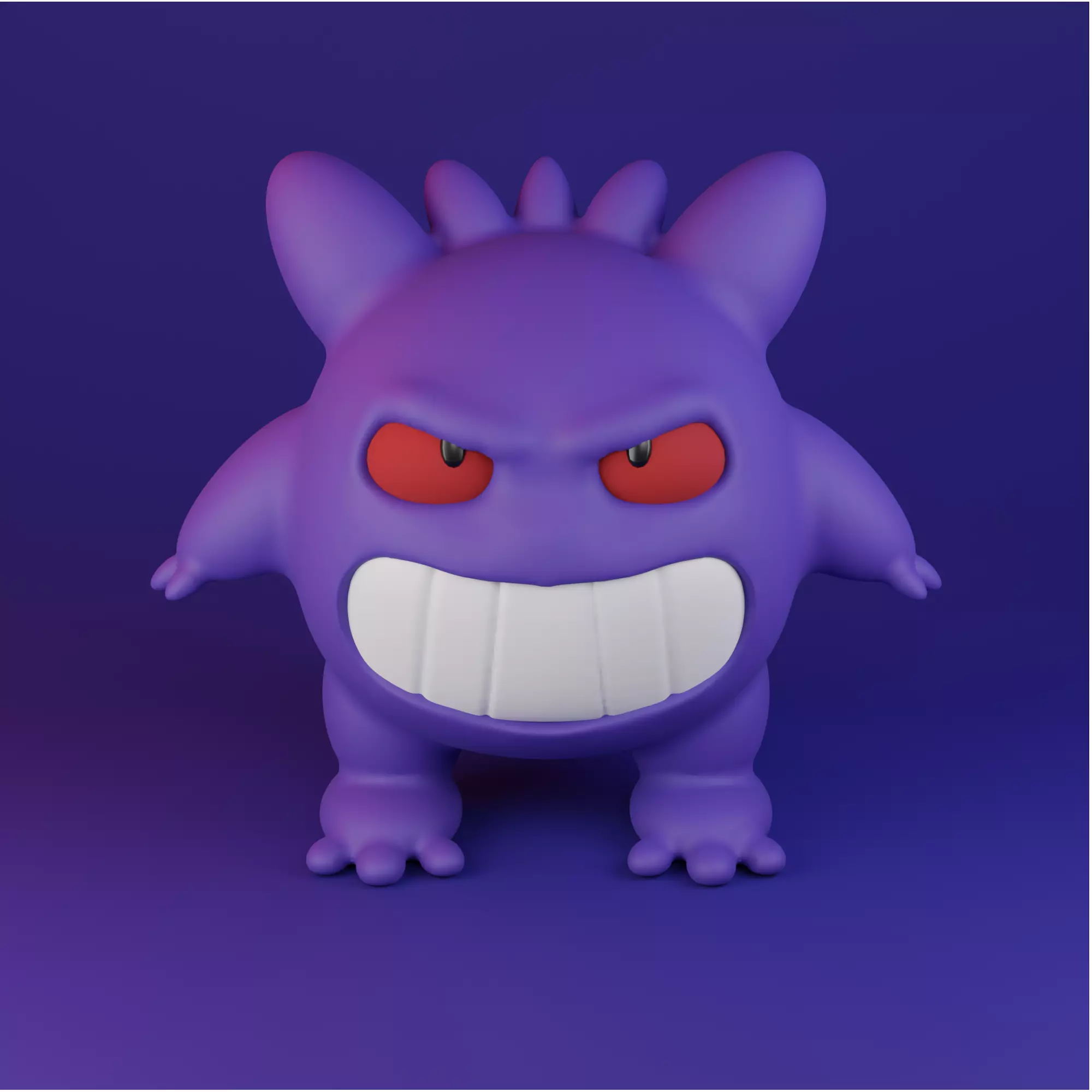 Grinster Free low-poly 3D model_0