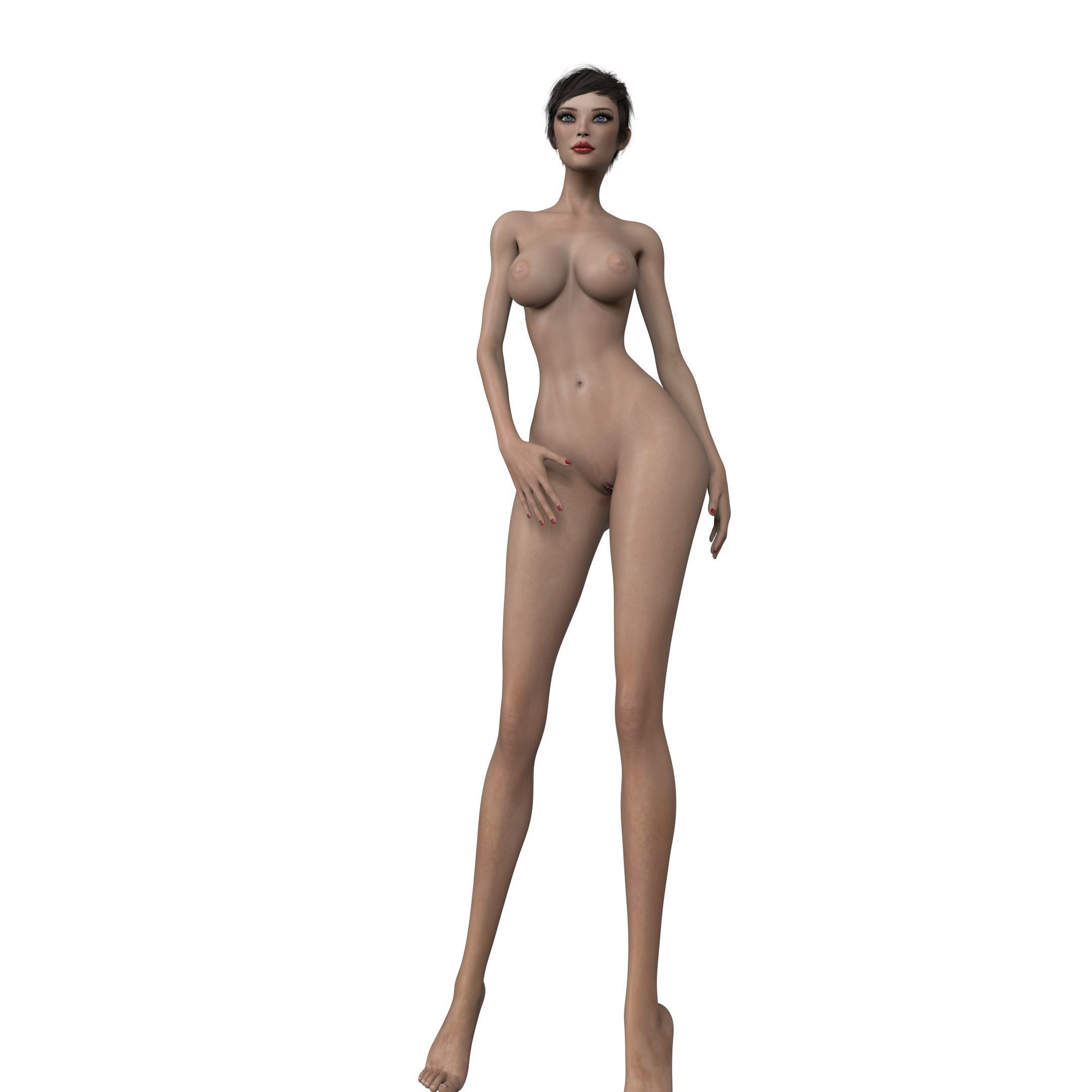 3D Female Midori 3D model_10