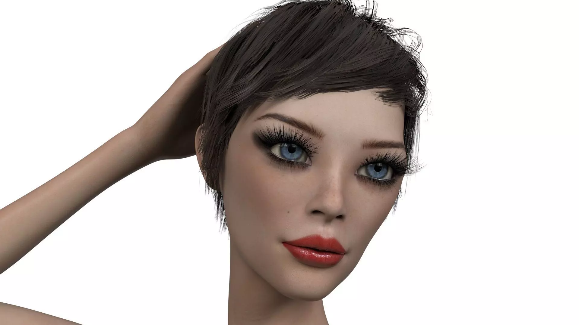 3D Female Midori 3D model_0