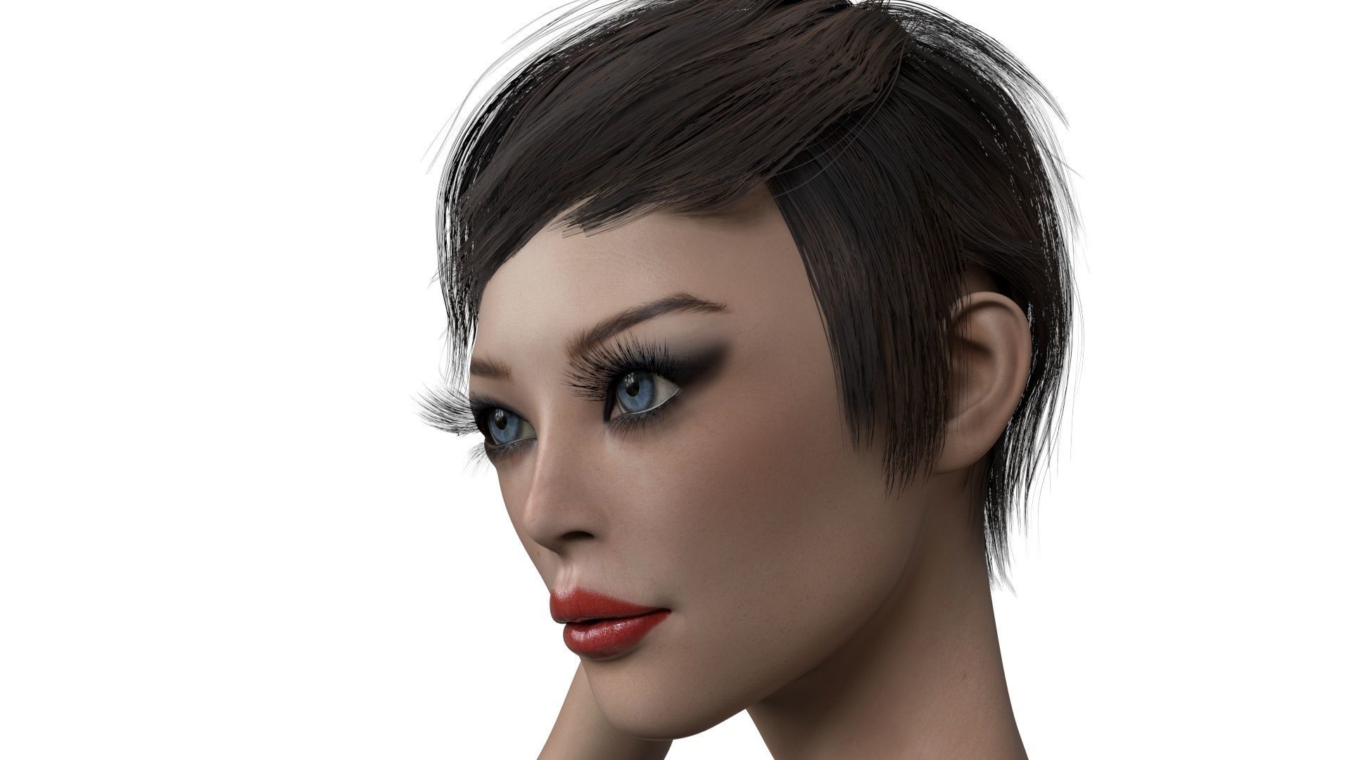3D Female Midori 3D model_8