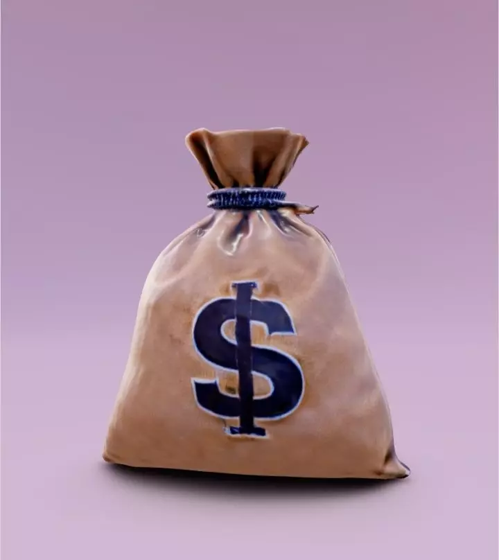 3D Bag Money 3D model_0