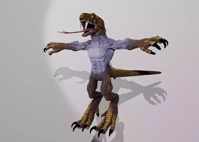 Snakey Guy 3D model