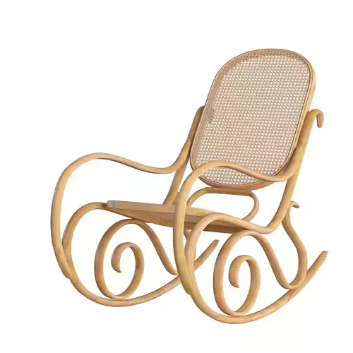Rattan swing chair 3D model