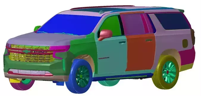 Chevrolet Suburban Premier 2021 Vehicle 3d scan model