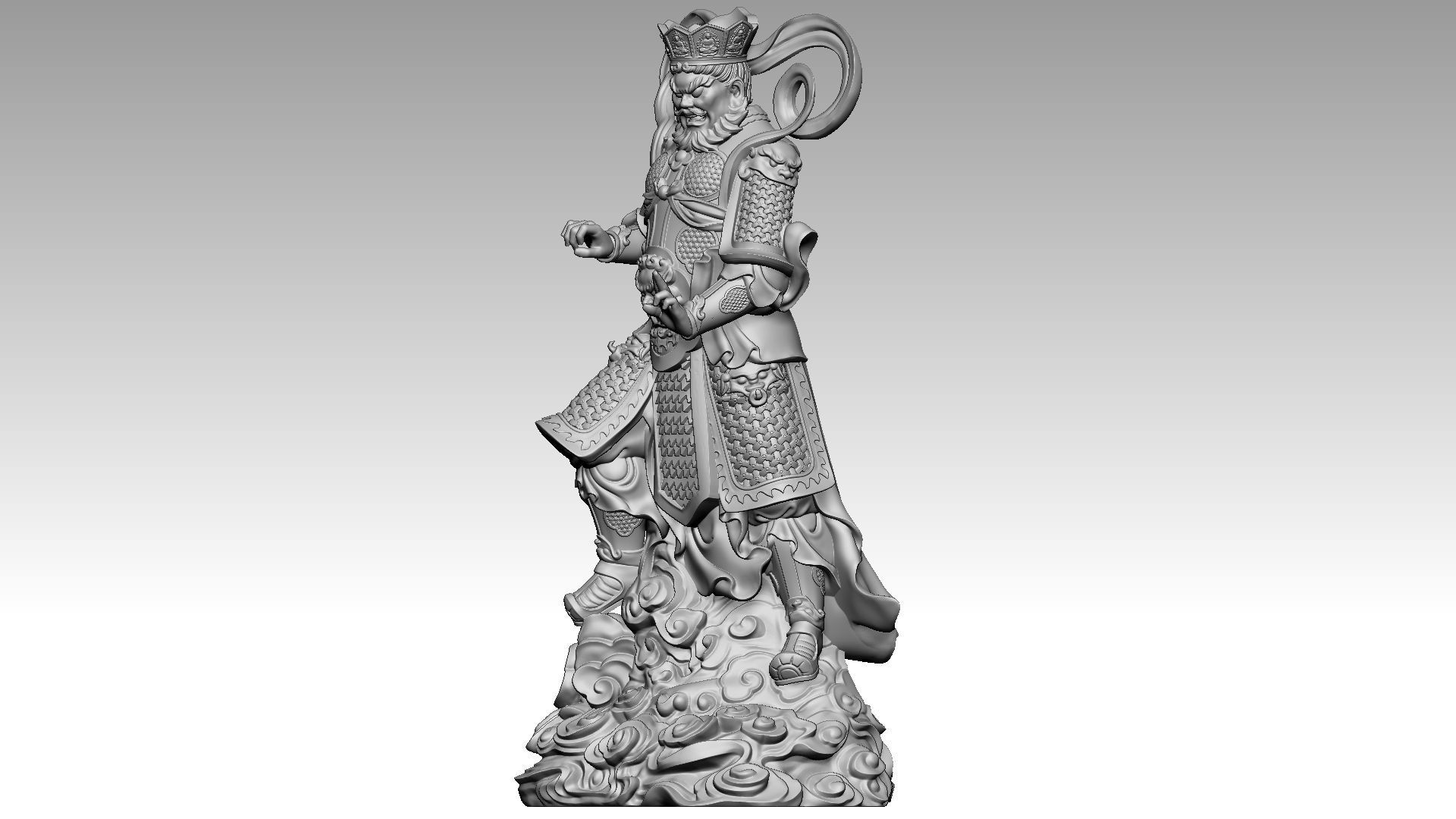 the four Heavenly Kings 1 3D print model_1