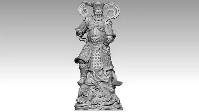 the four Heavenly Kings 1  3D print model