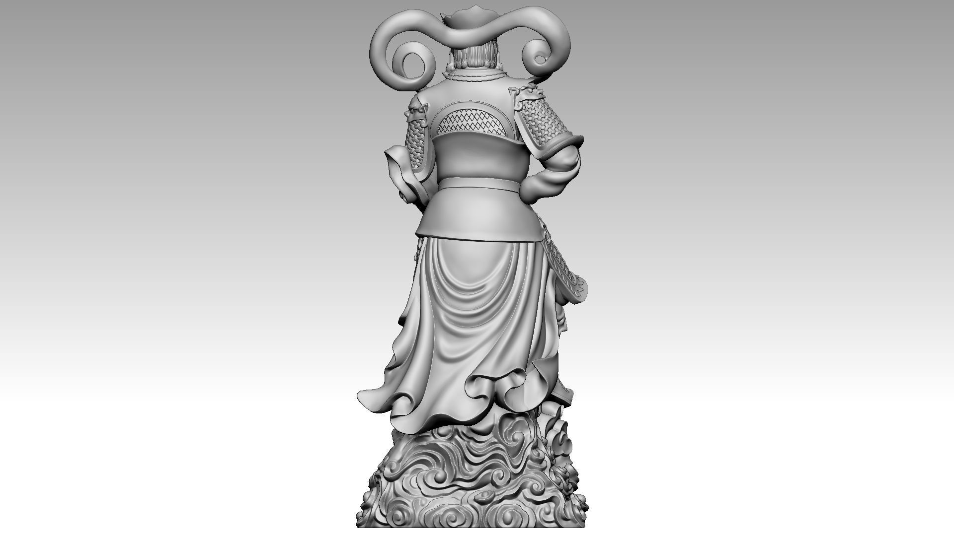 the four Heavenly Kings 1 3D print model_4