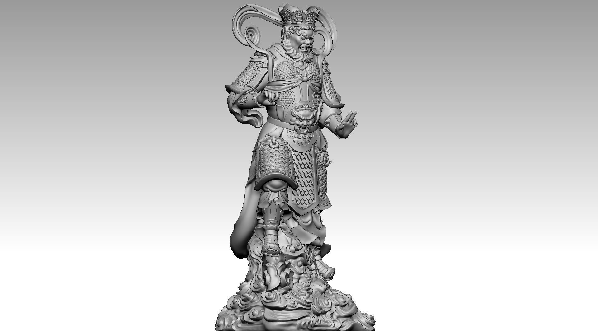 the four Heavenly Kings 1 3D print model_7