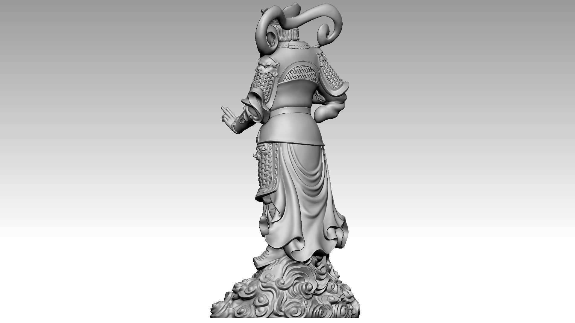 the four Heavenly Kings 1 3D print model_3