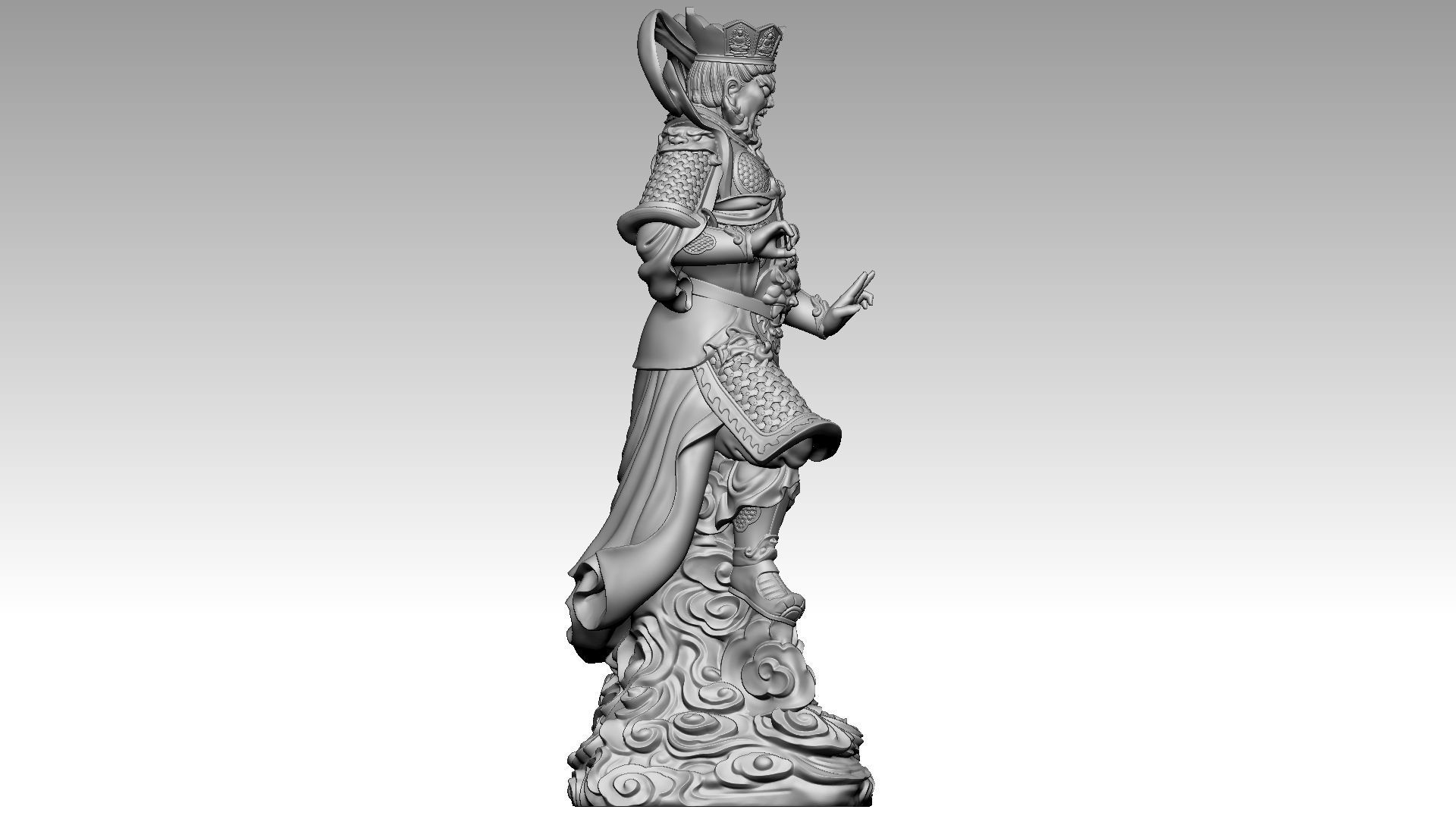 the four Heavenly Kings 1 3D print model_6